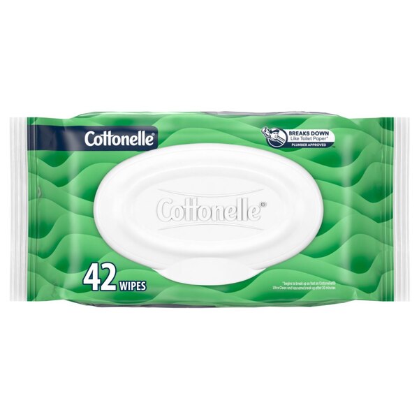 Cottonelle GentlePlus Flushable Wet Wipes, 42 CT