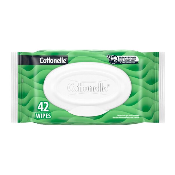 Cottonelle GentlePlus Flushable Wet Wipes, 42 CT