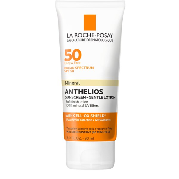 La Roche-Posay Anthelios Body and Face Mineral Sunscreen Lotion, SPF 50