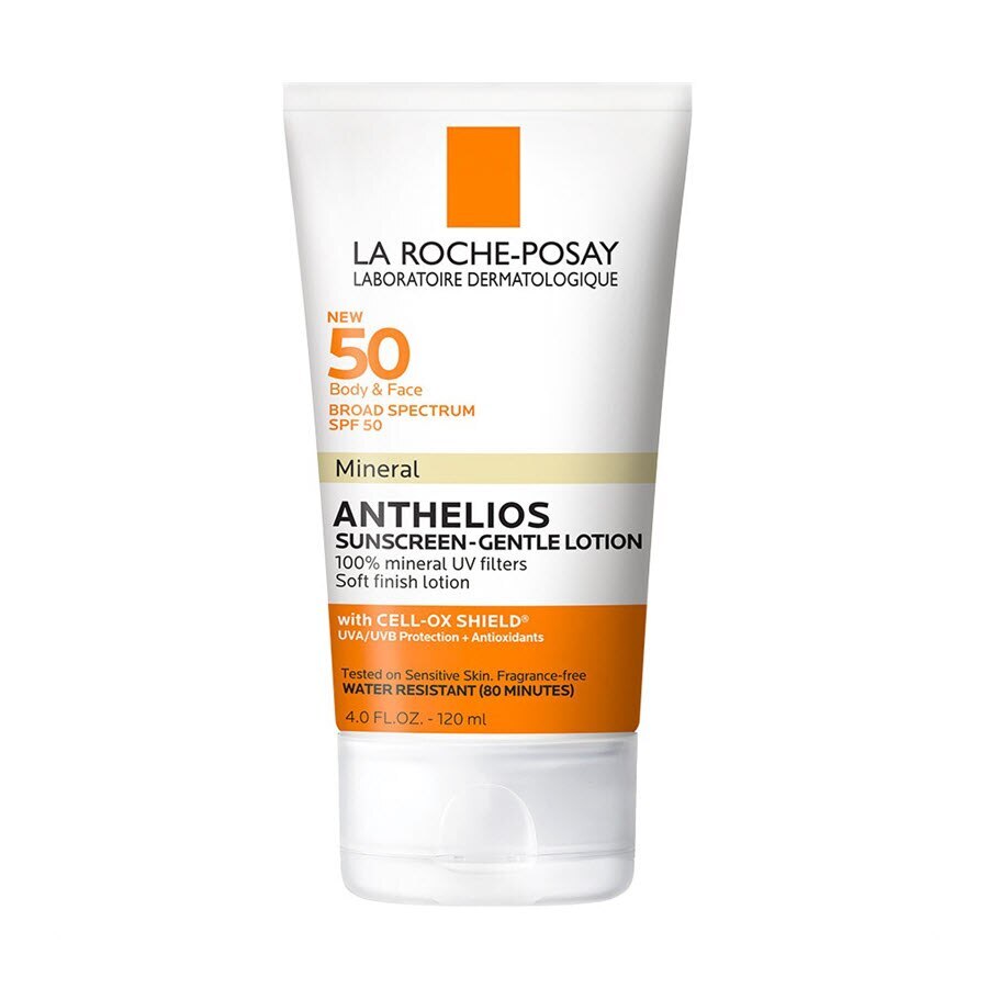 La Roche-Posay Anthelios Body and Face Mineral Sunscreen Lotion, SPF 50