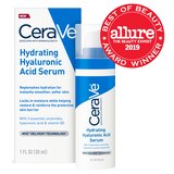 CeraVe Hydrating Hyaluronic Acid Face Serum for Normal to Dry Skin, 1 OZ, thumbnail image 1 of 5