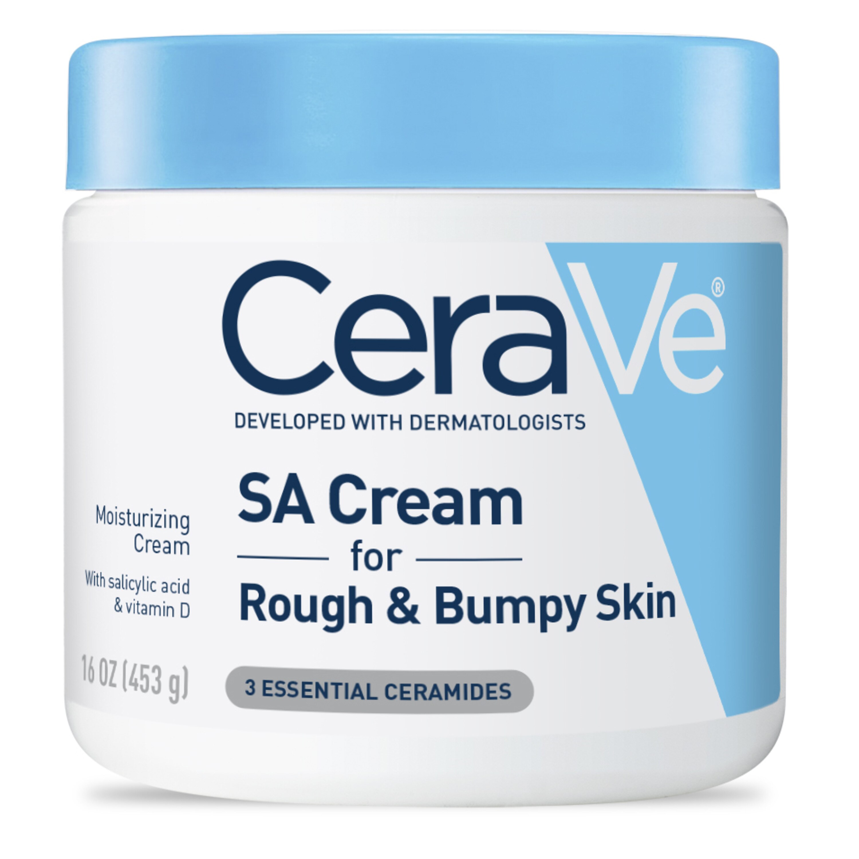 CeraVe SA Cream, Exfoliating Body Moisturizing Cream With Salicylic Acid For Rough & Bumpy Skin