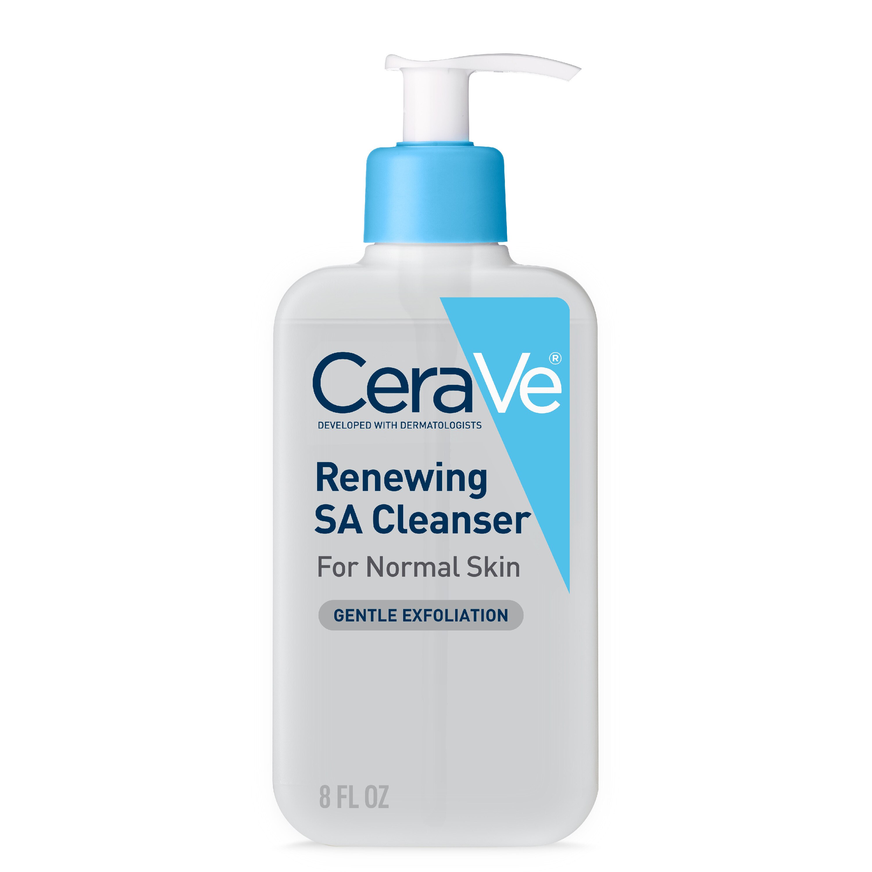 CeraVe Renewing SA Cleanser, Gentle Exfoliating Face Wash With Salicylic Acid For Rough And Bumpy Skin