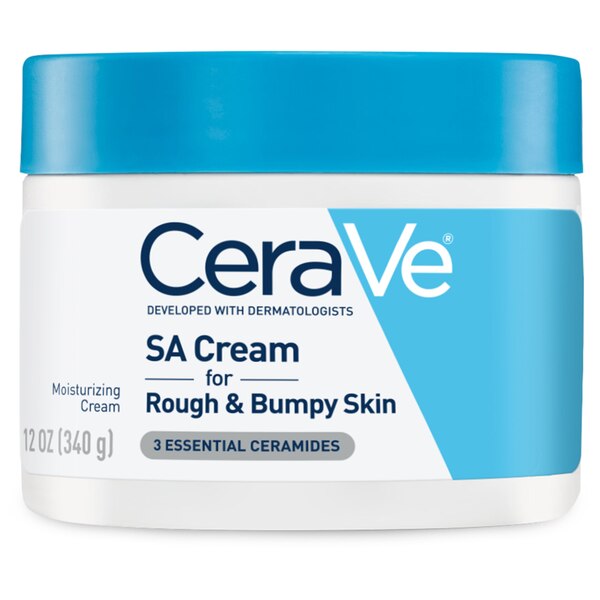 CeraVe SA Cream, Exfoliating Body Moisturizing Cream With Salicylic Acid For Rough & Bumpy Skin