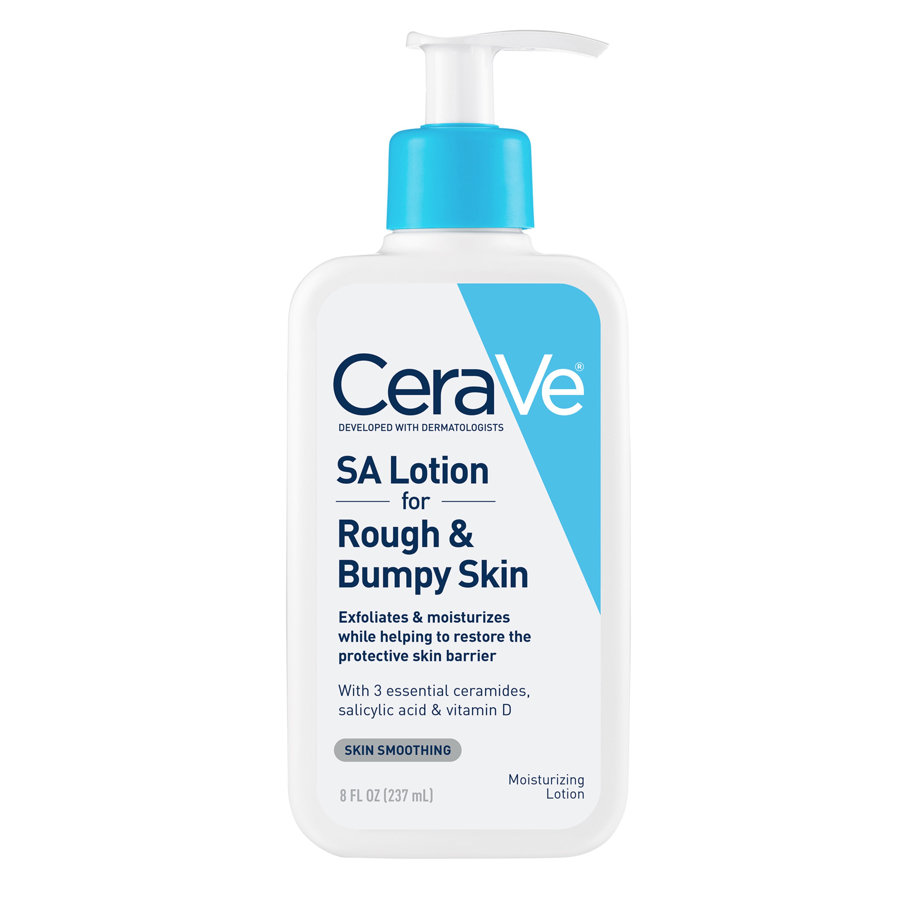 CeraVe SA Lotion for Rough and Bumpy Skin, Skin Smoothing, 8 OZ