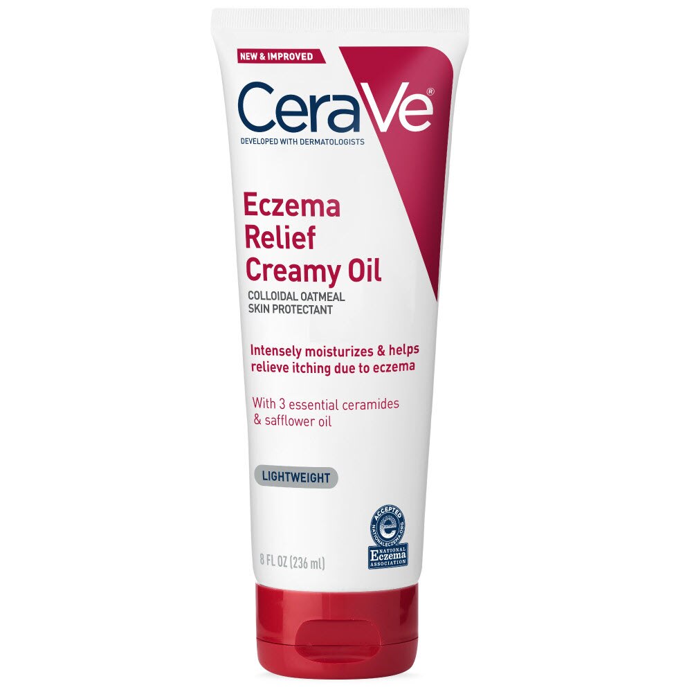 CeraVe Eczema Soothing Creamy Oil, Lightweight Moisturizer, 8 OZ