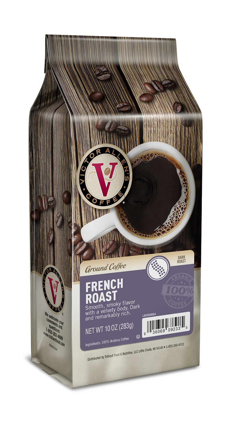 Victor Allen's French Roast Ground Coffee, Dark Roast, 10 oz