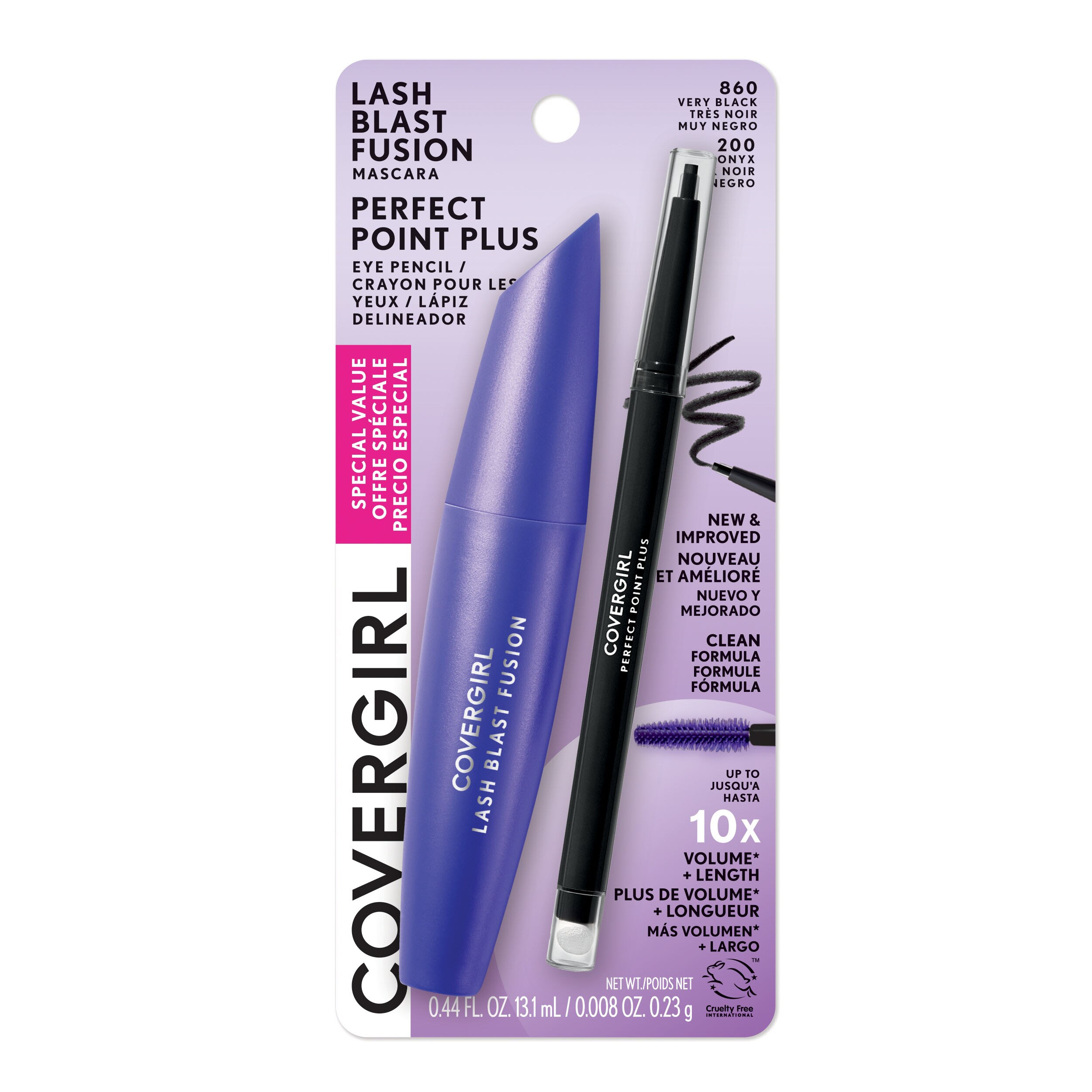 CoverGirl Lash Blast Fusion Mascara & Perfect Point Plus Eye Pencil Duo Pack