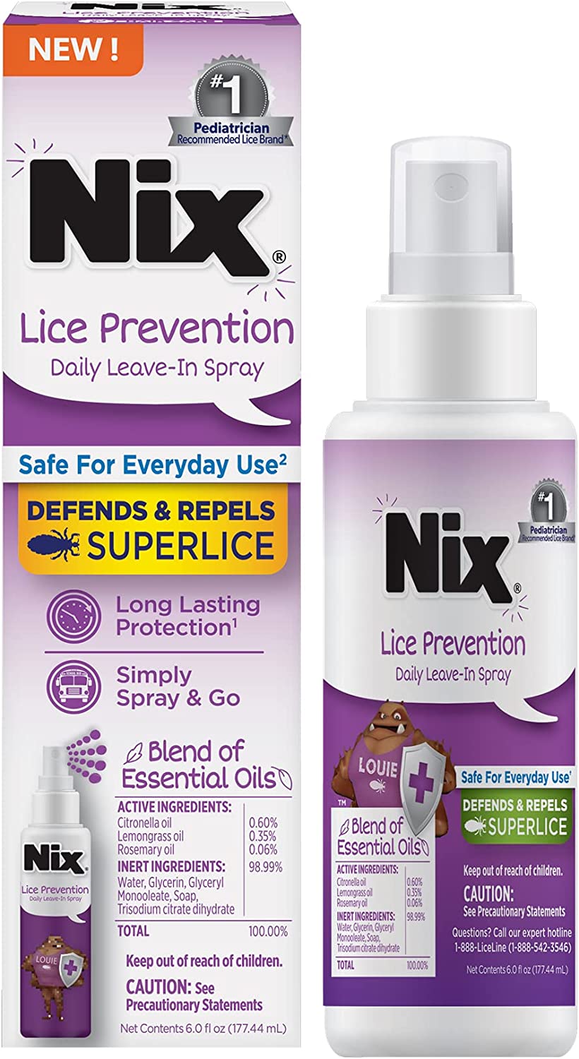 Nix Lice Prevention Daily Leave-In Spray, 6 OZ