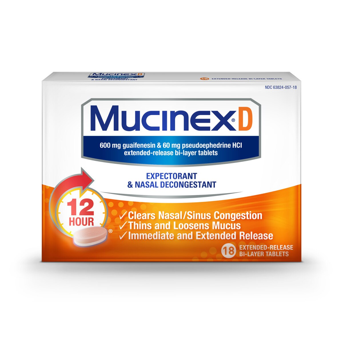 Mucinex D Expectorant and Nasal Decongestant Tablets