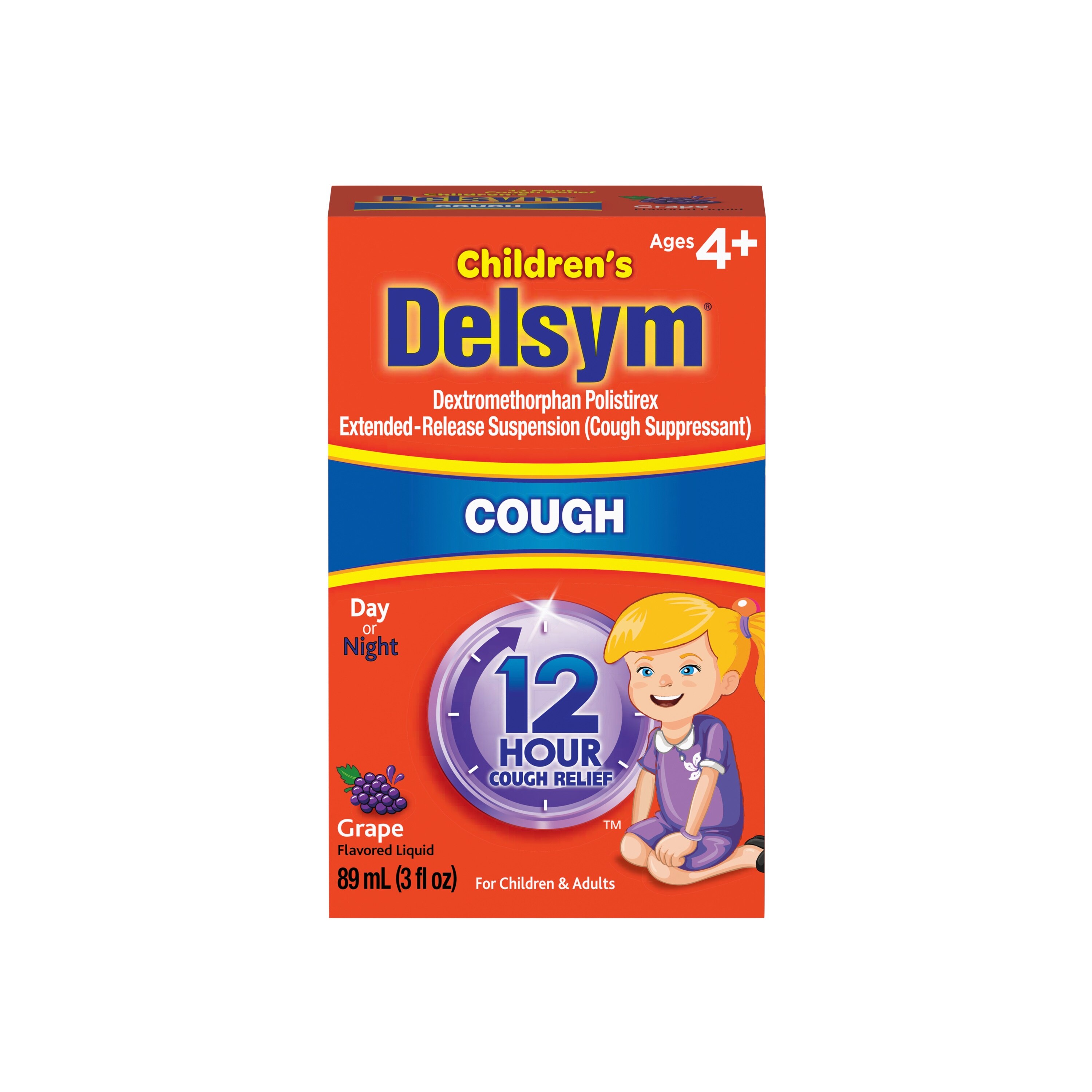 Delsym Children's Cough Suppressant Liquid, 3 OZ