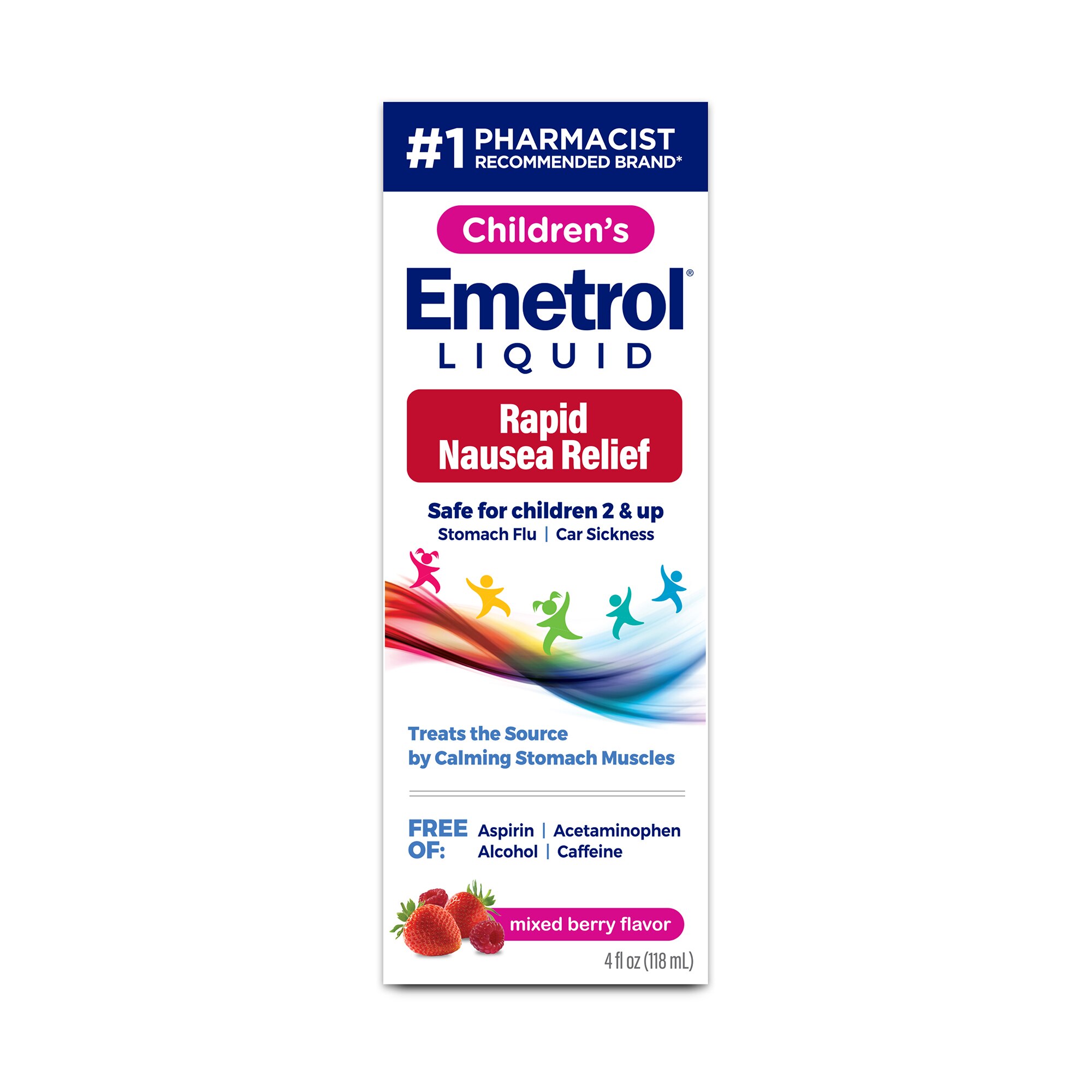 Children's Emetrol for Nausea, Mixed Berry, 4 OZ