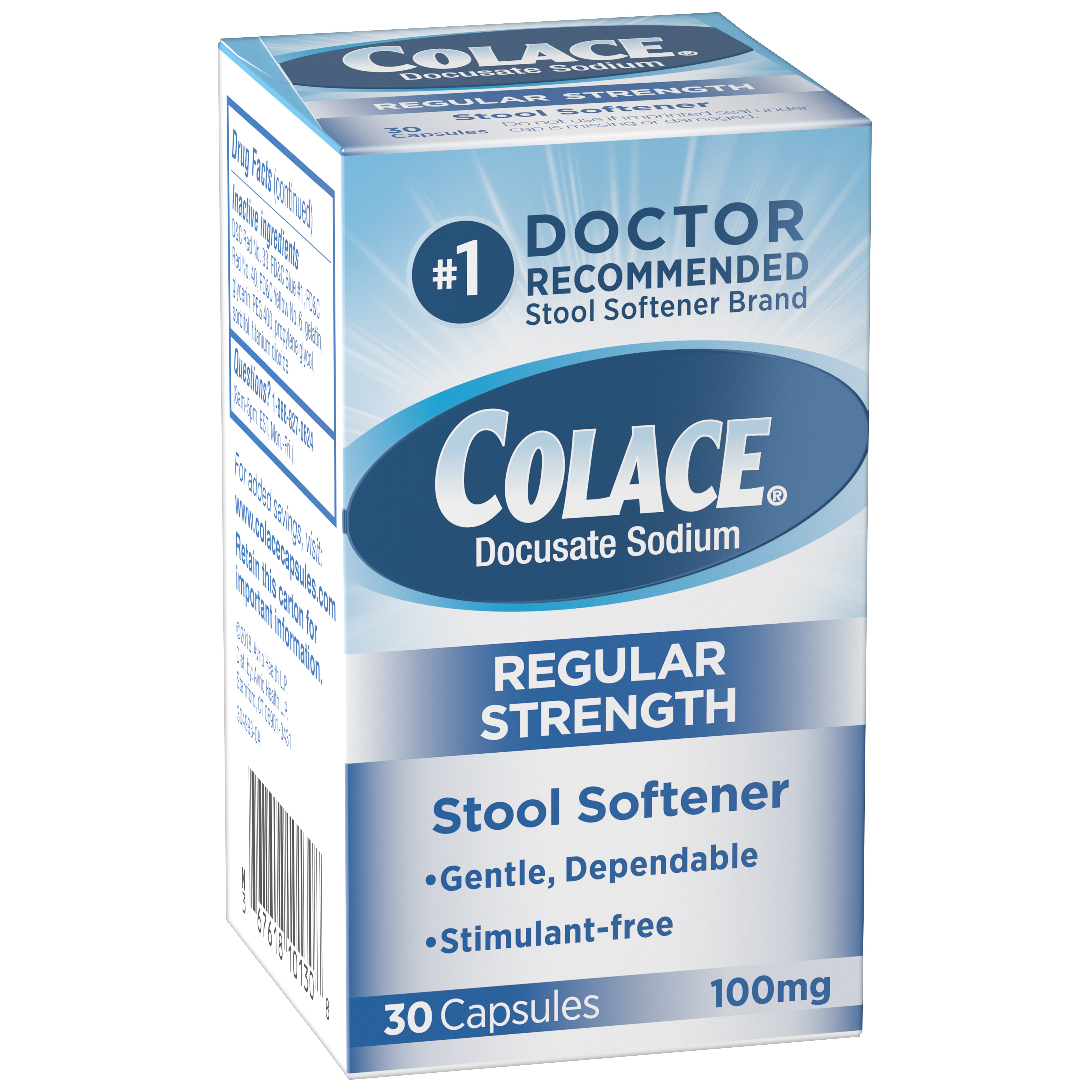 Colace Laxative Docusate Sodium Capsules