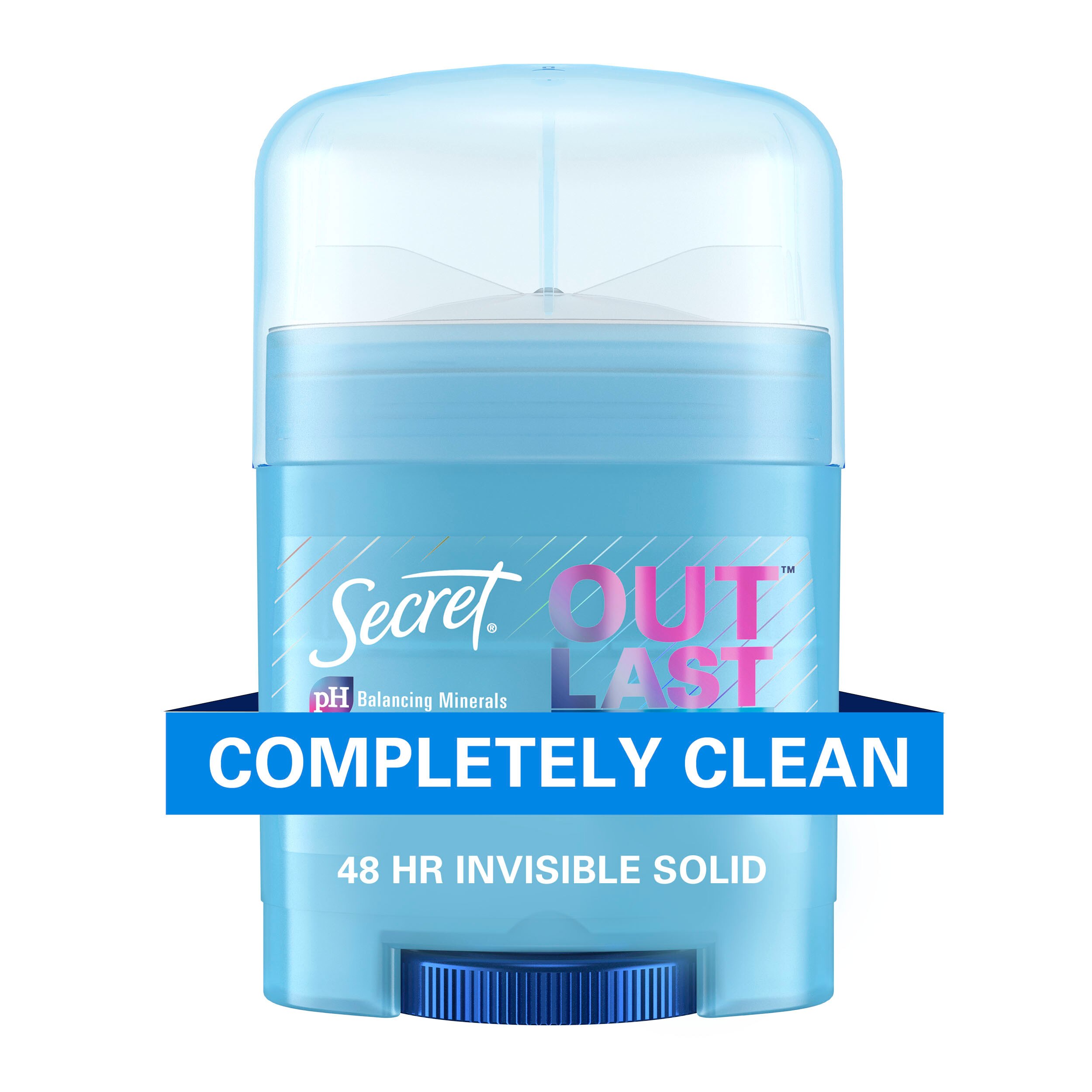 Secret Outlast Xtend Invisible Solid Completely Clean Antiperspirant/Deodorant, 0.5 OZ