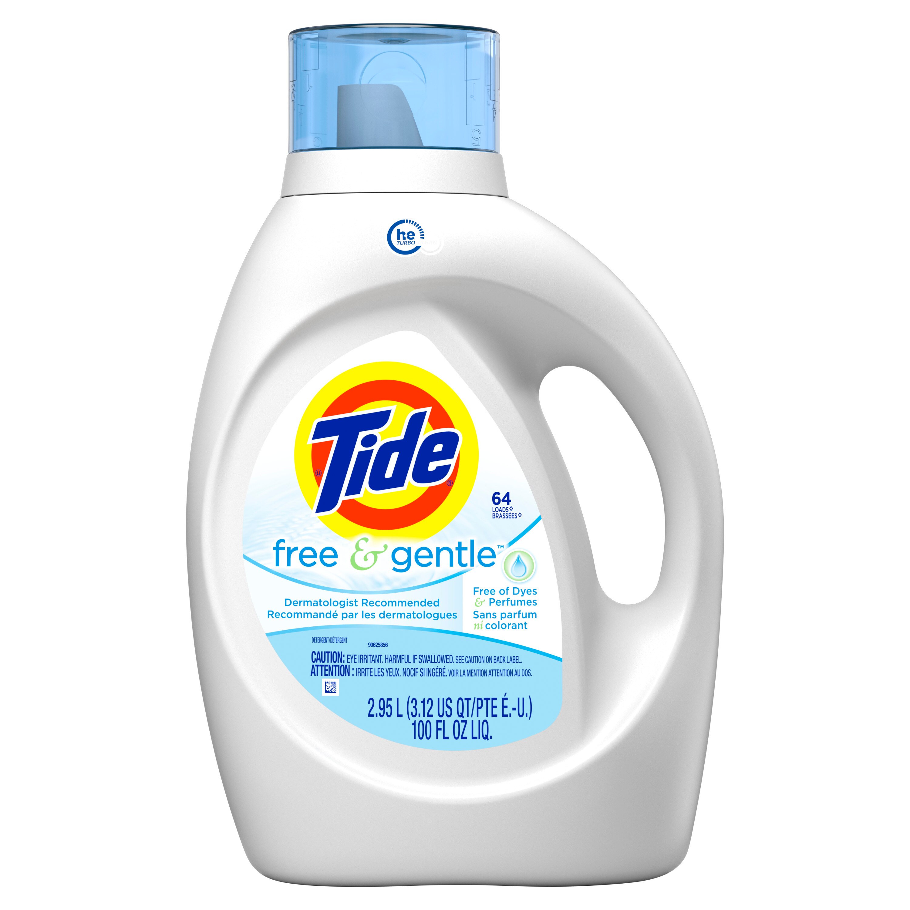 Tide Free & Gentle Liquid Laundry Detergent, 64 loads, 84 oz