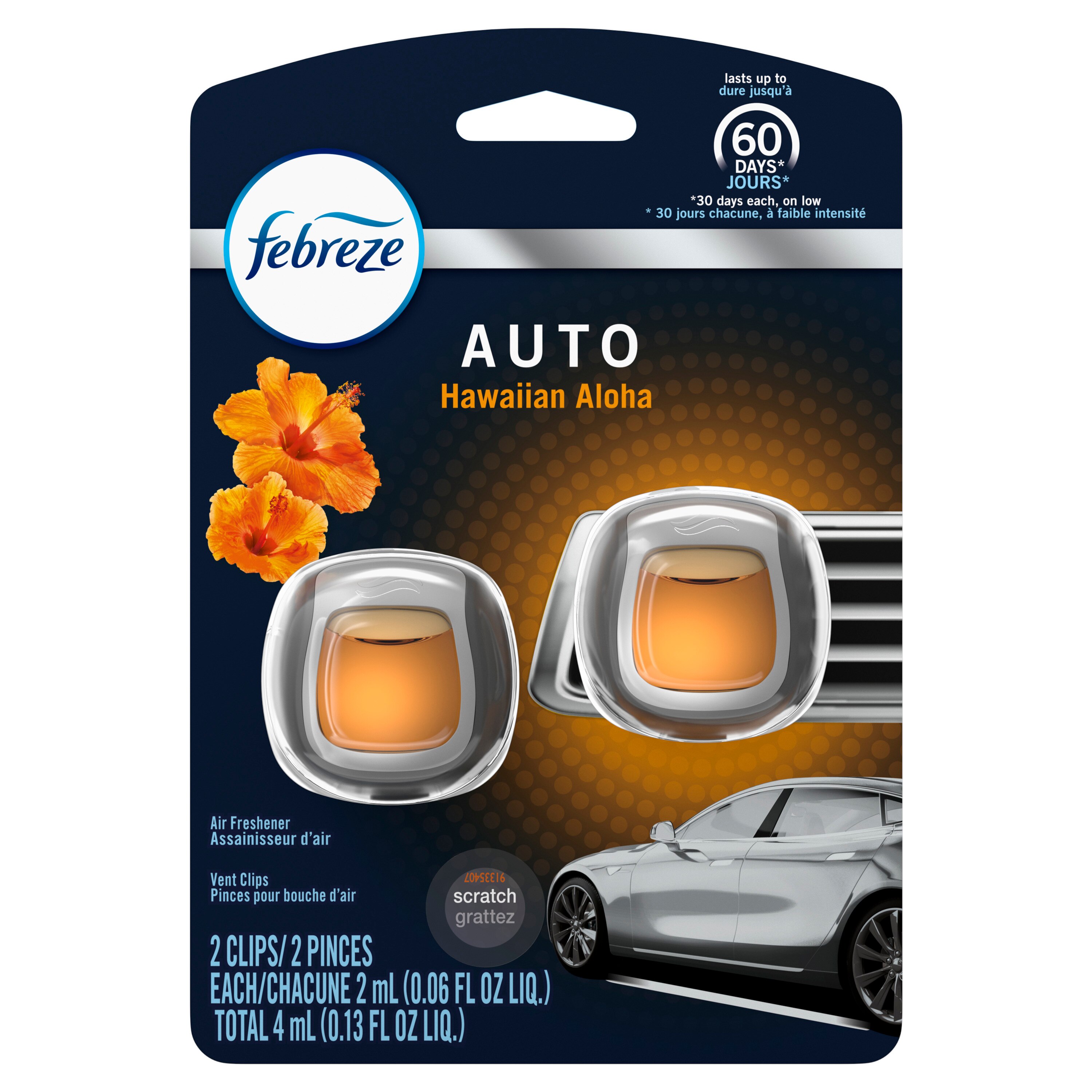 Febreze Auto Air Freshener Vent Clips, 2 CT