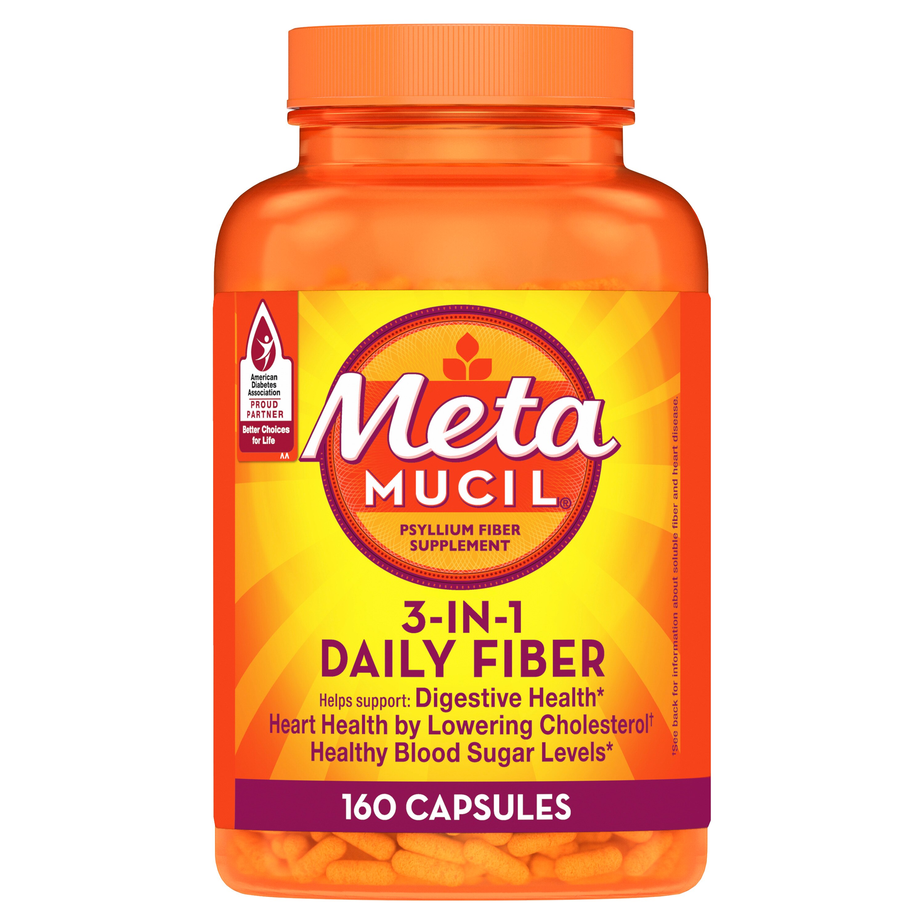 Metamucil 3-in-1 Fiber Multi-Health Capsules