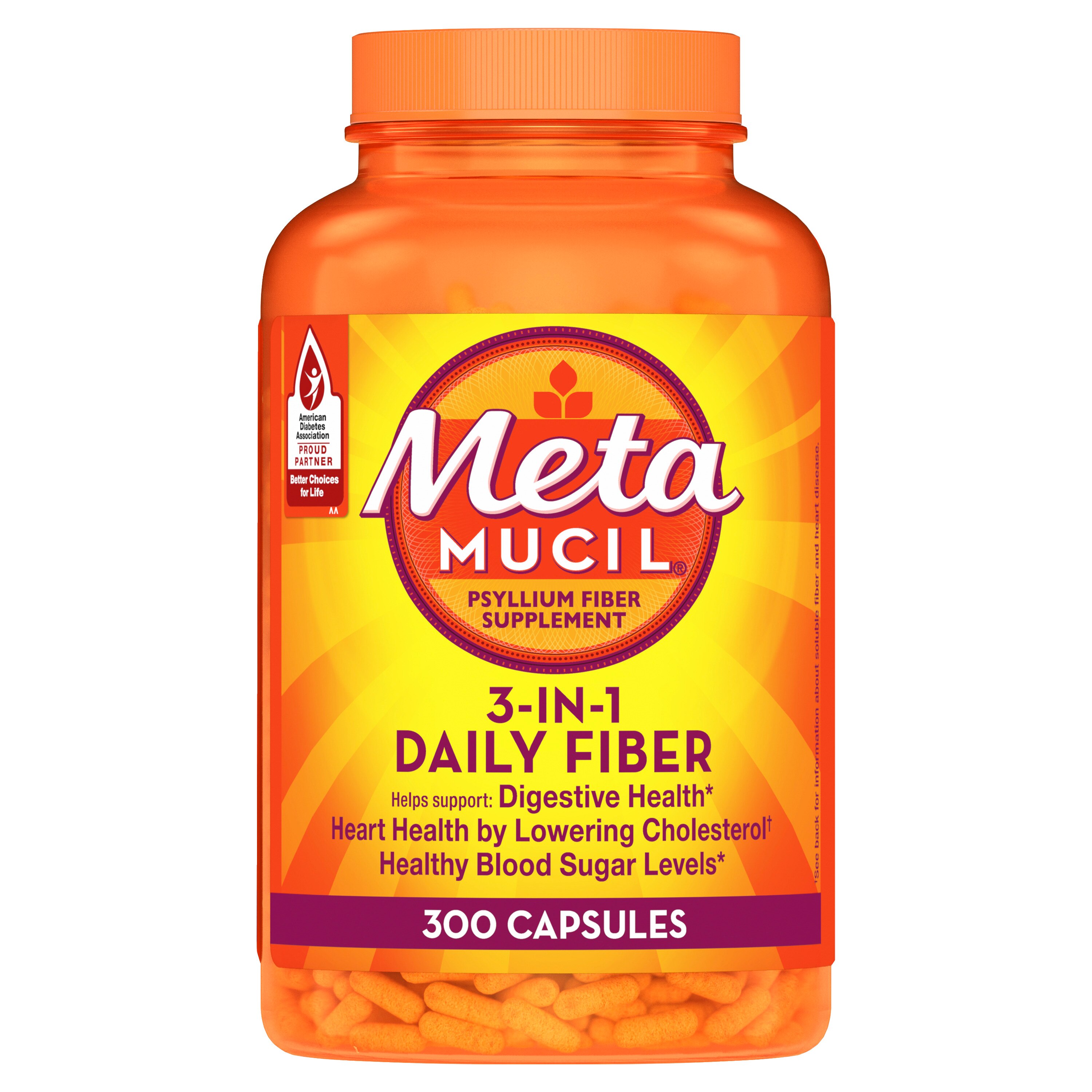 Metamucil 3-in-1 Fiber Multi-Health Capsules