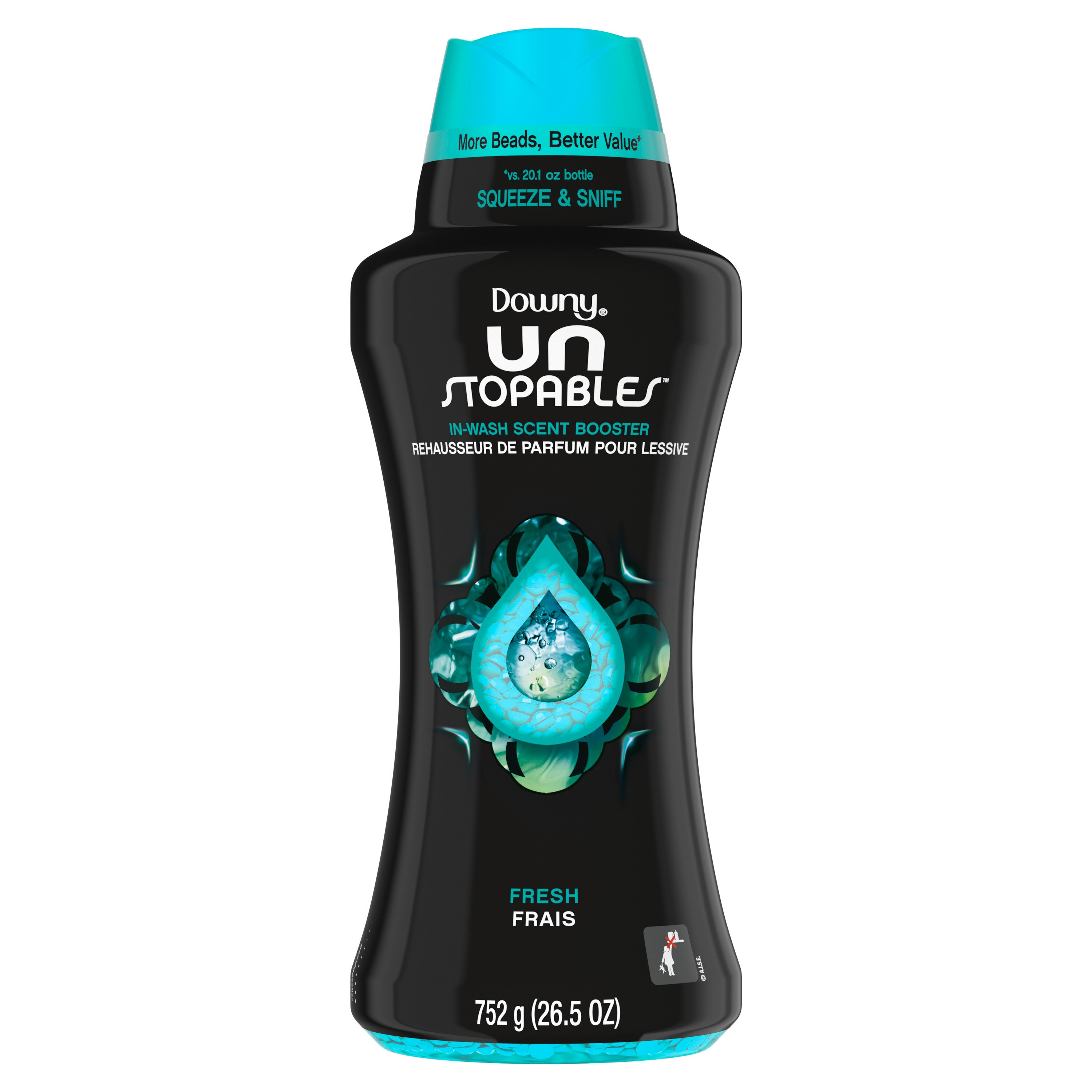 Downy Unstopables In-Wash Scent Booster Beads, Fresh, 24 oz