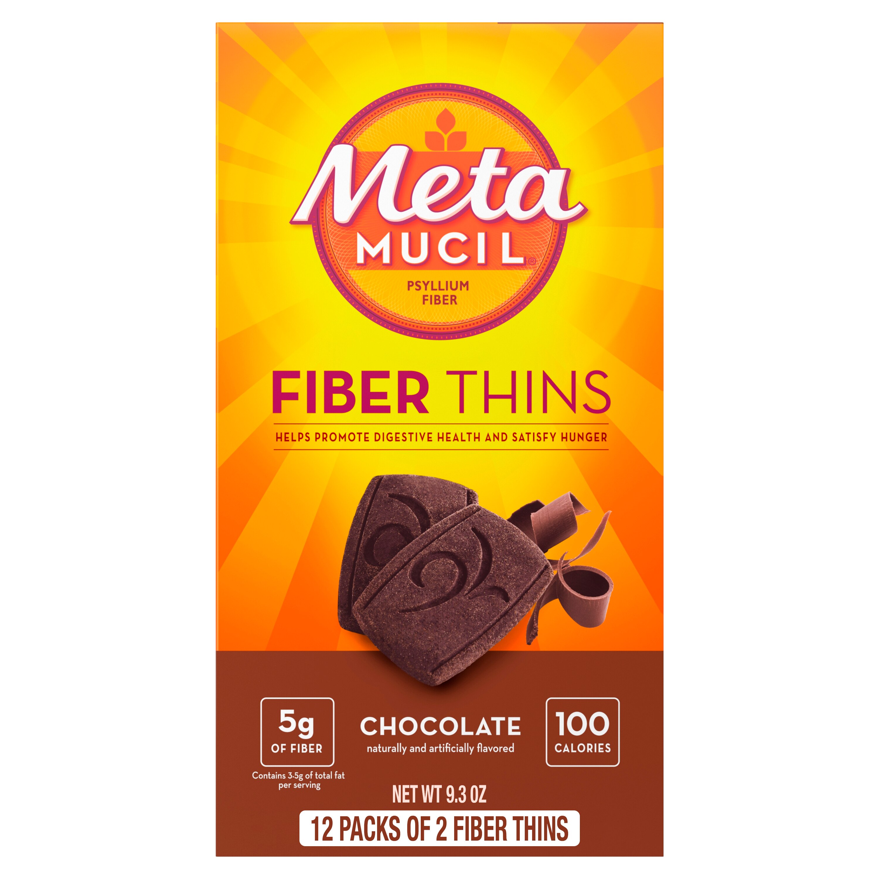 Metamucil Psyllium Fiber Thins, 12 CT