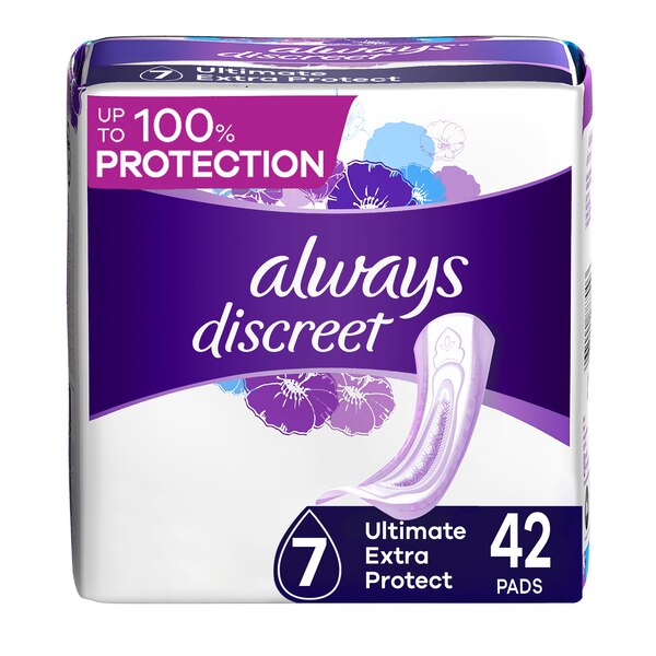 Always Discreet Ultimate Extra Protect Women's Incontinence Pads