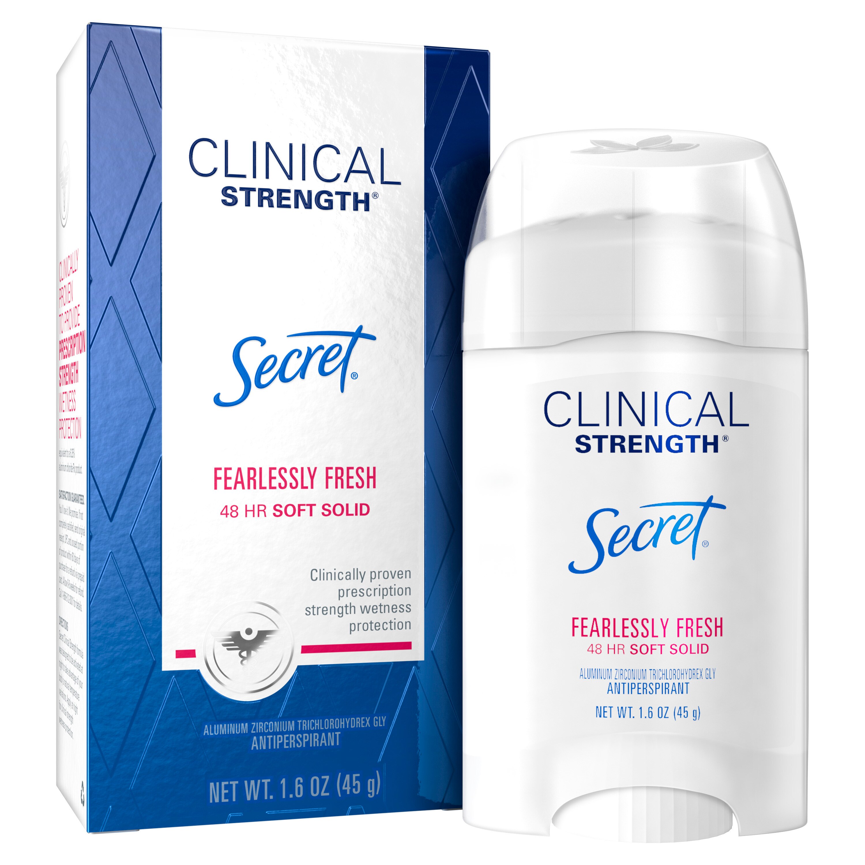 Secret Clinical Strength 48-Hour Antiperspirant Stick, Fearlessly Fresh, 1.6 OZ