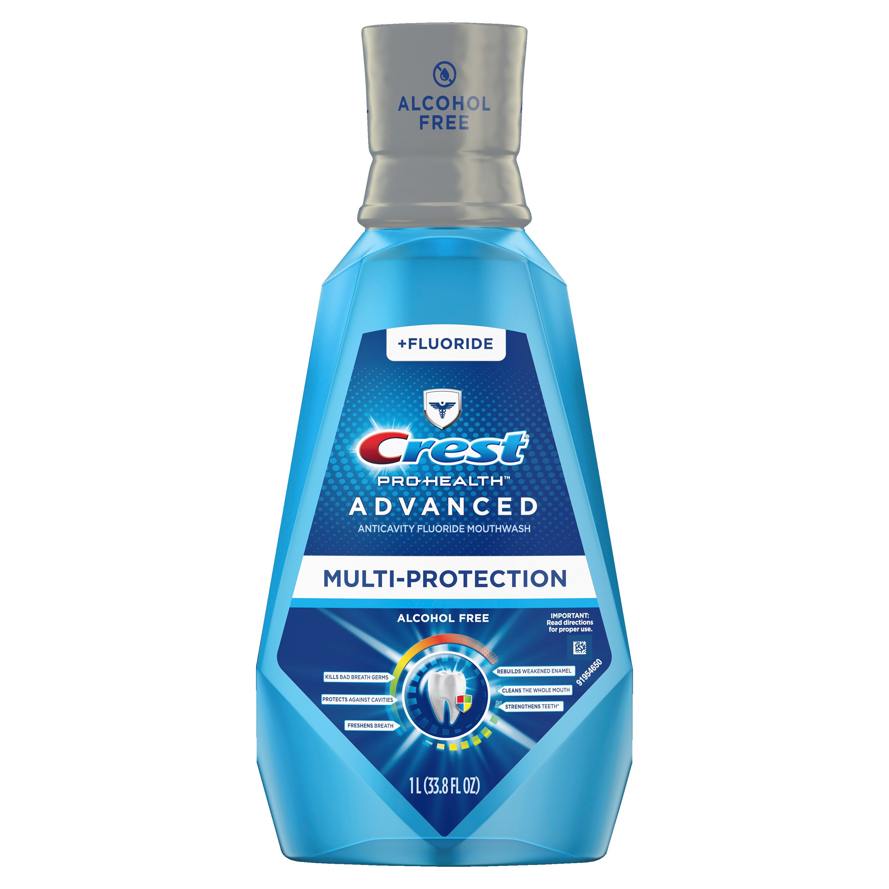 Crest Pro-Health Advanced Multi-Protection Anticavity Fluoride Mouthwash, Alcohol-Free