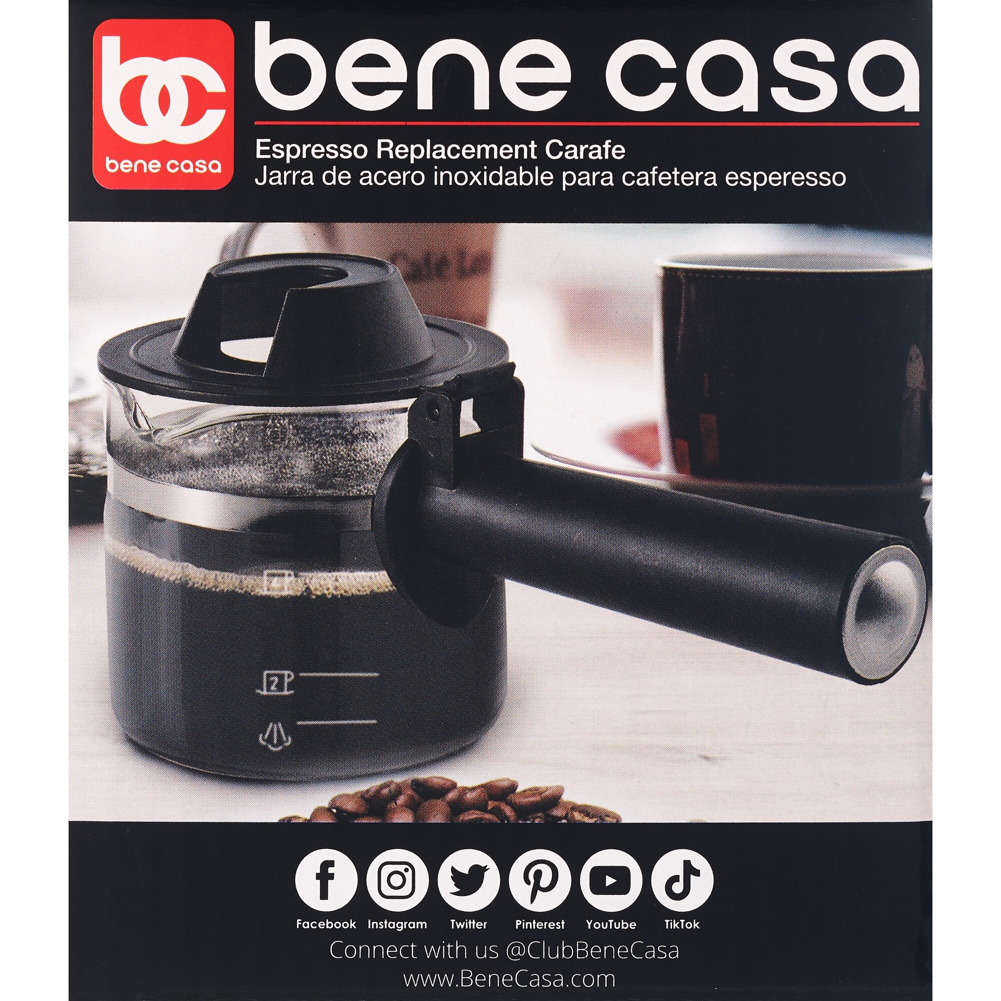 Bene Casa Carafe Replacement, Espresso