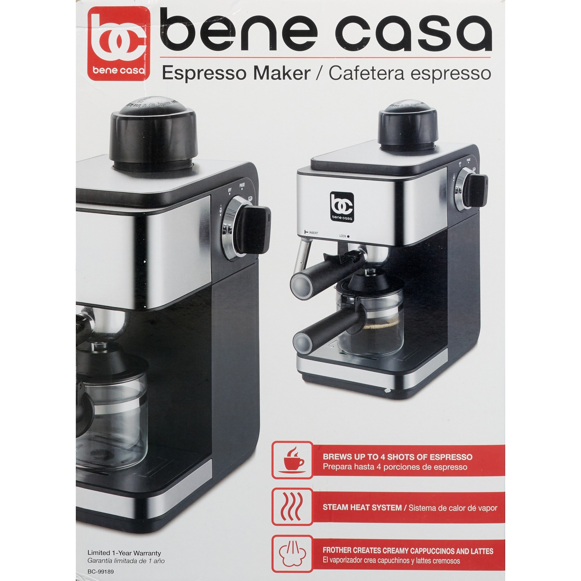 Bene Casa Espresso Maker, 4 Cups