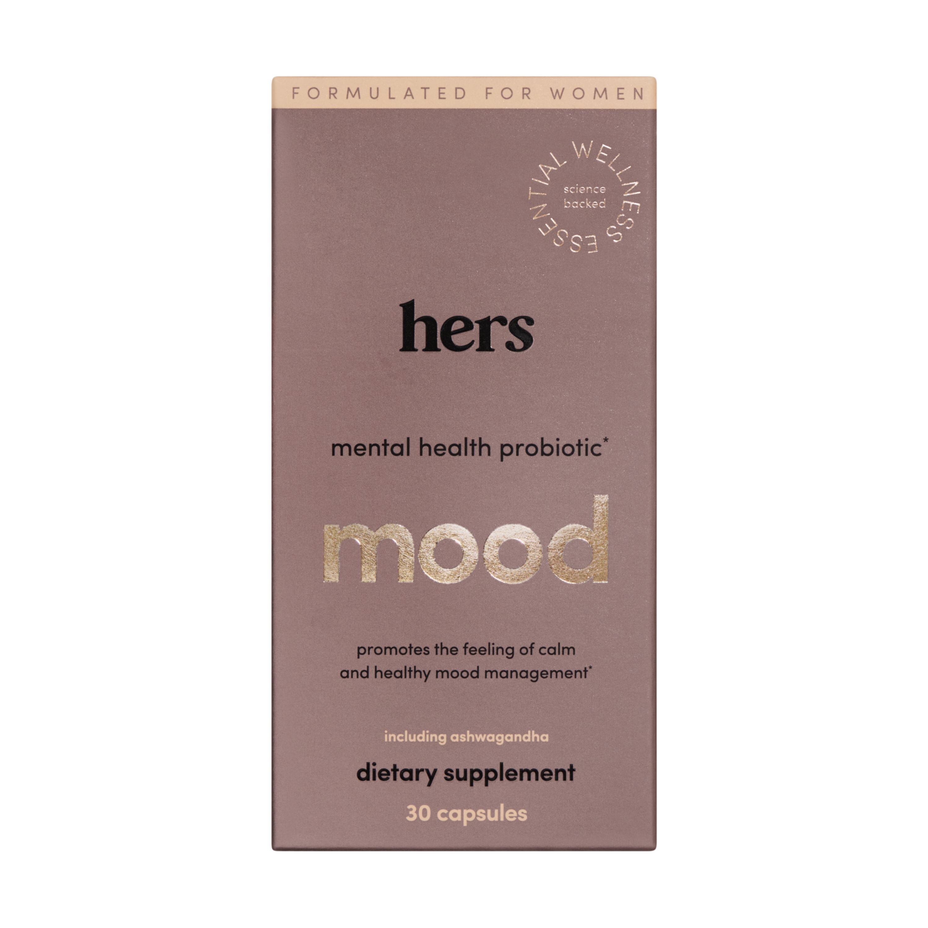 hers Mood Mental Health Probiotic, 30 CT