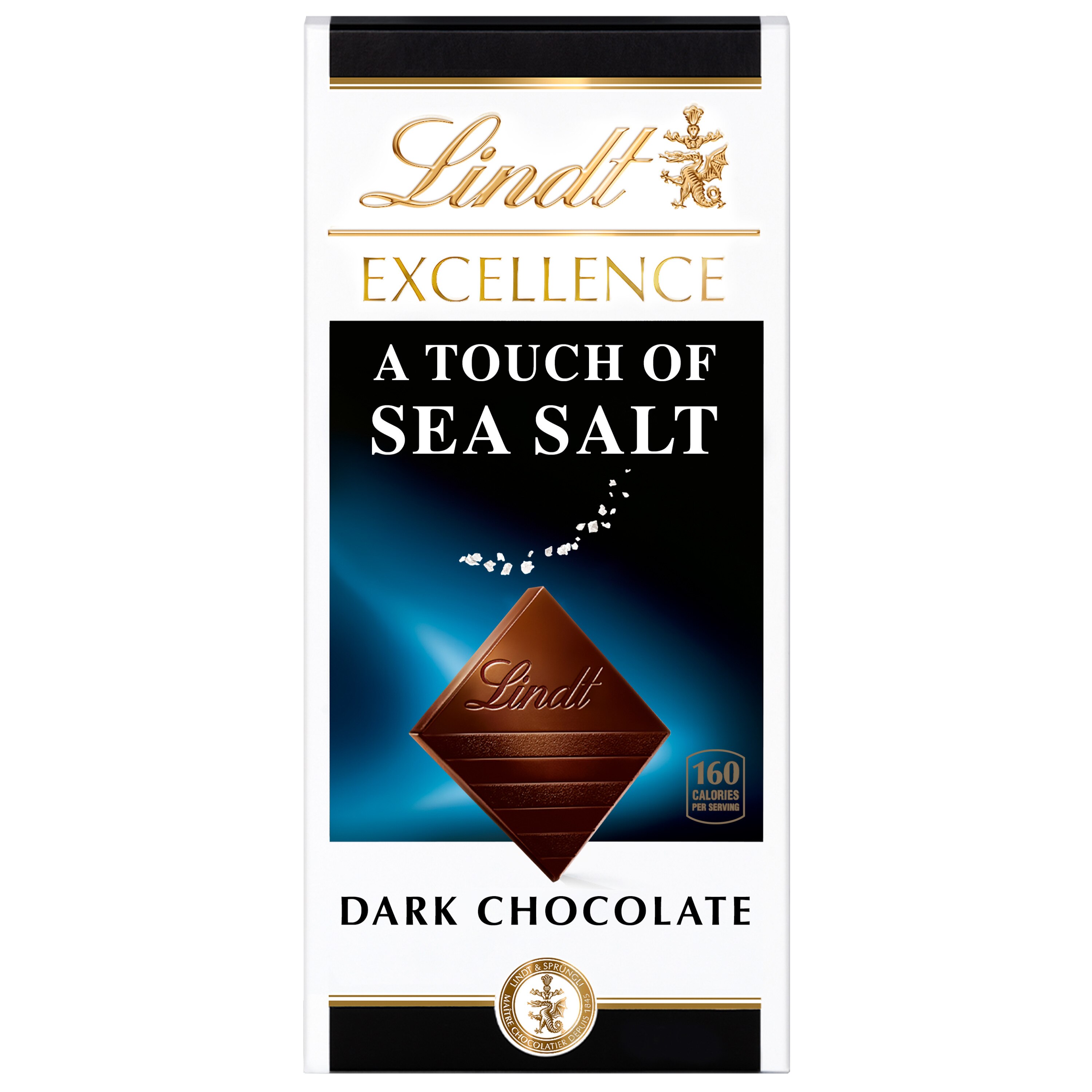 Lindt Excellence Sea Salt Dark Chocolate Candy Bar, 3.5 oz