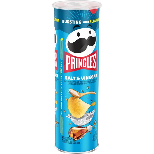 Pringles Salt & Vinegar Potato Crisps, 5.5 oz