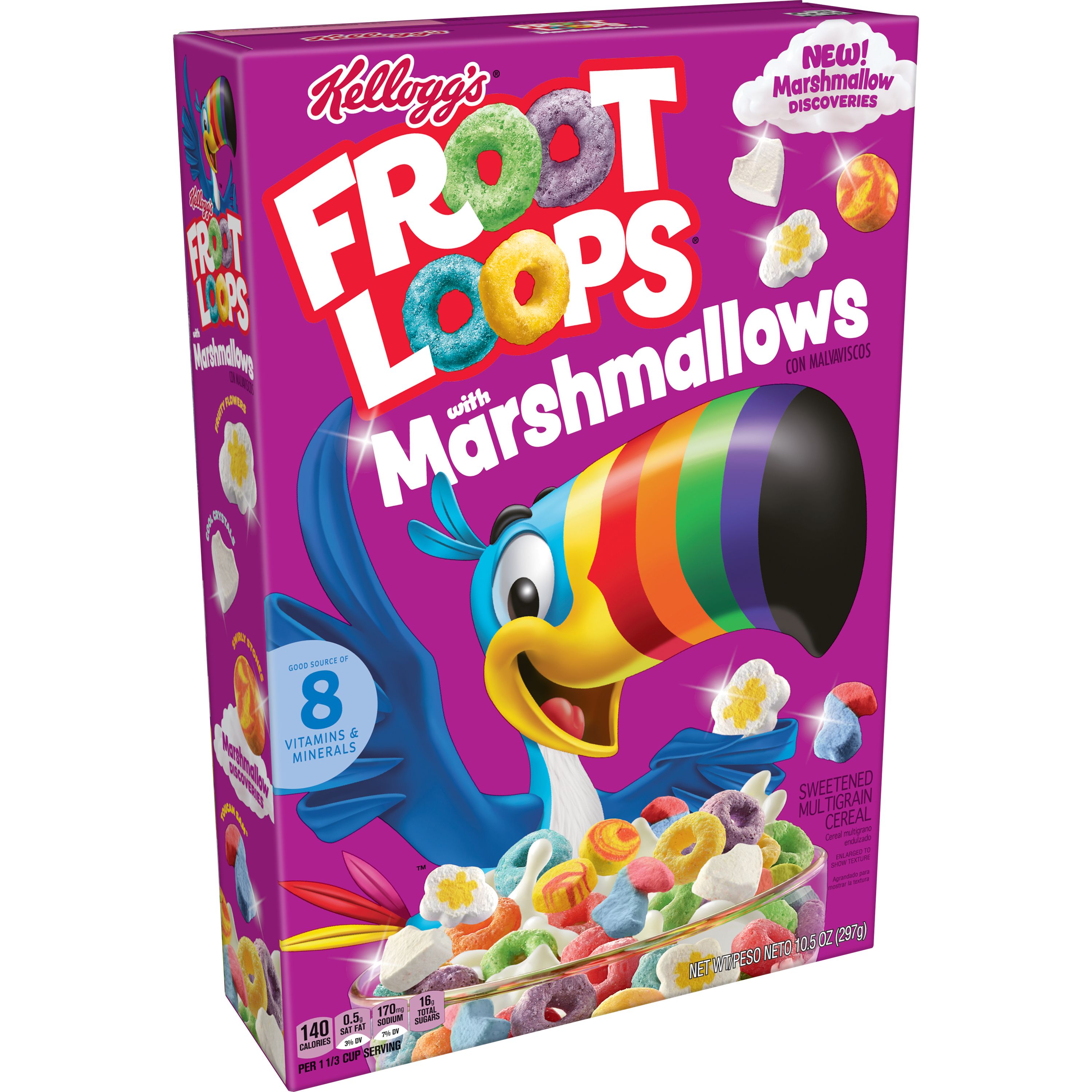 Froot Loops Breakfast Cereal with Marshmallows, 10.5 OZ