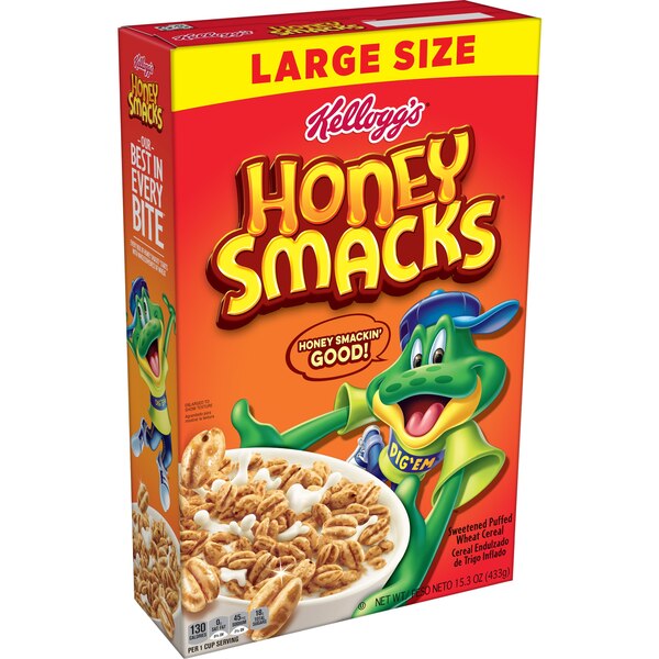 Honey Smacks Breakfast Cereal, 15.3 oz