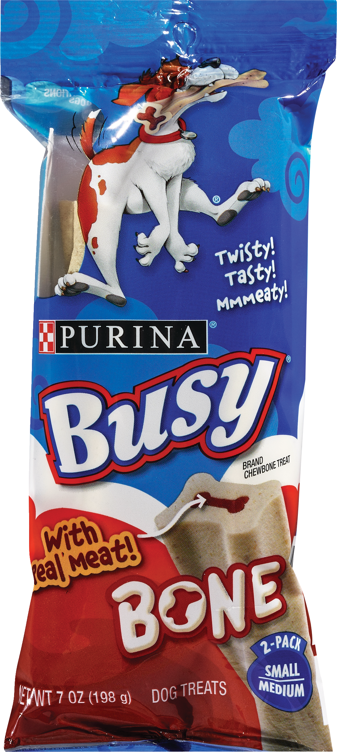 Busy Bone Chewbone Treat with Real Meat for Small/Medium Dogs