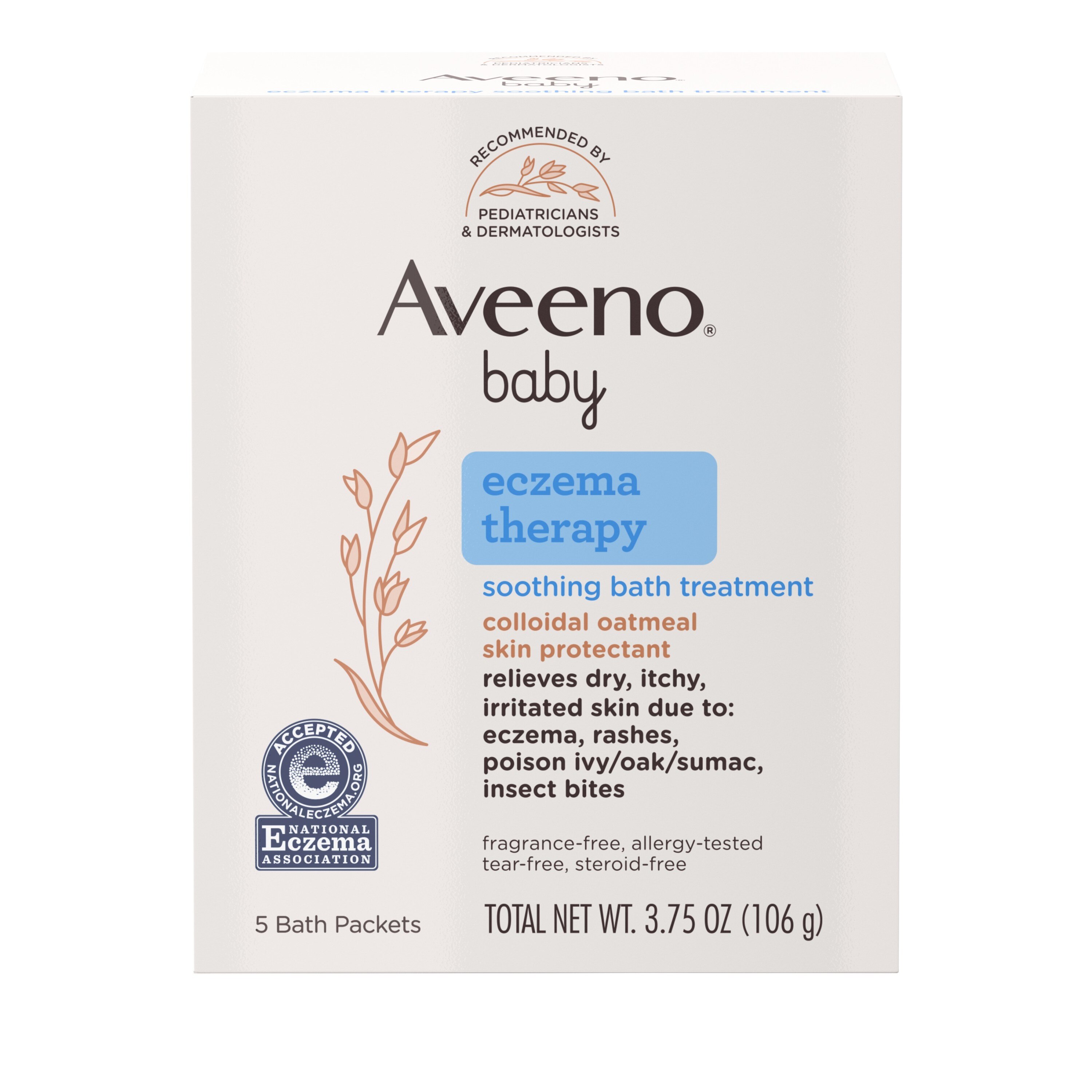 Aveeno Baby Eczema Therapy Soothing Bath Treatment, 5 CT