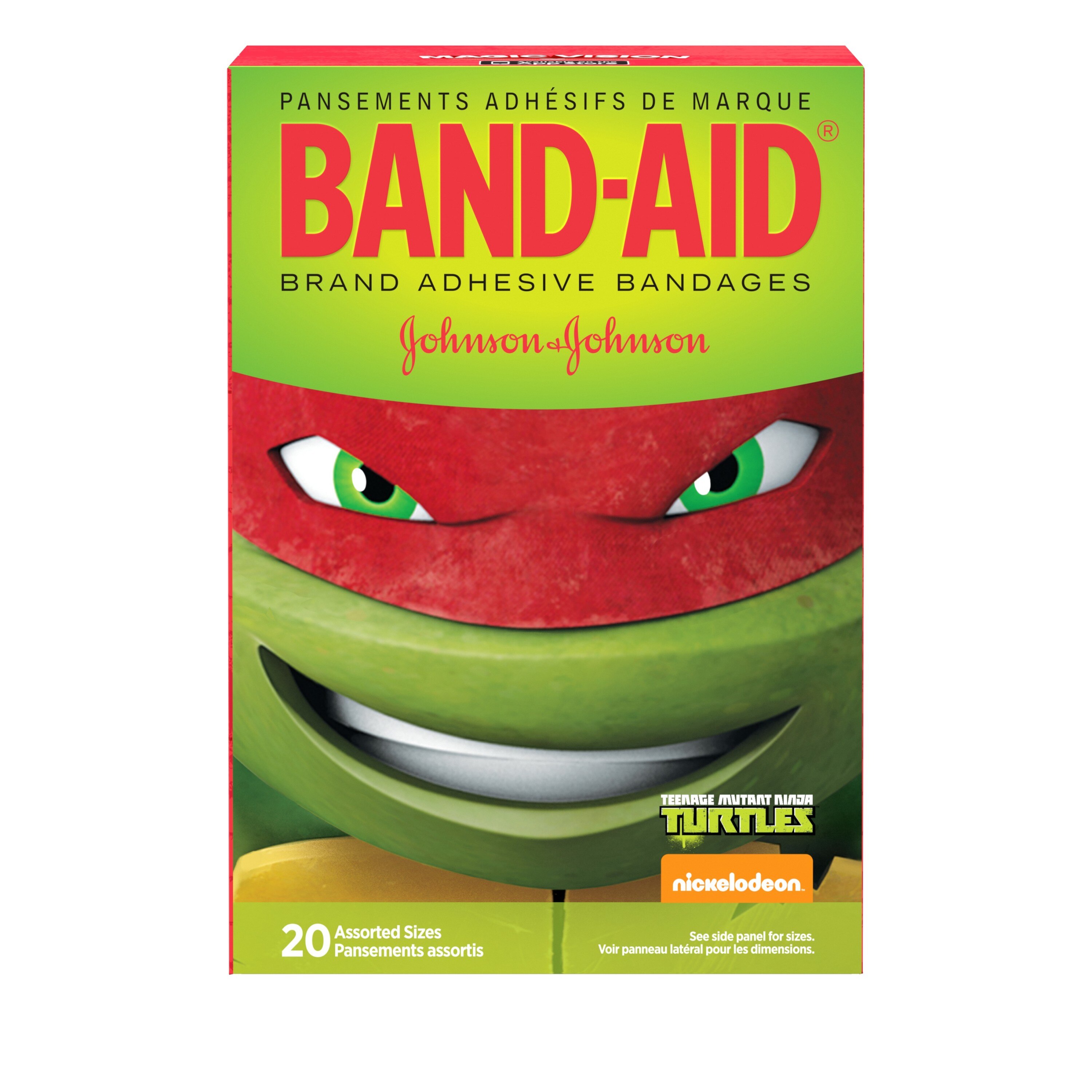 Band-Aid Nickelodeon Teenage Mutant Ninja Turtles Assorted Sizes 20 CT