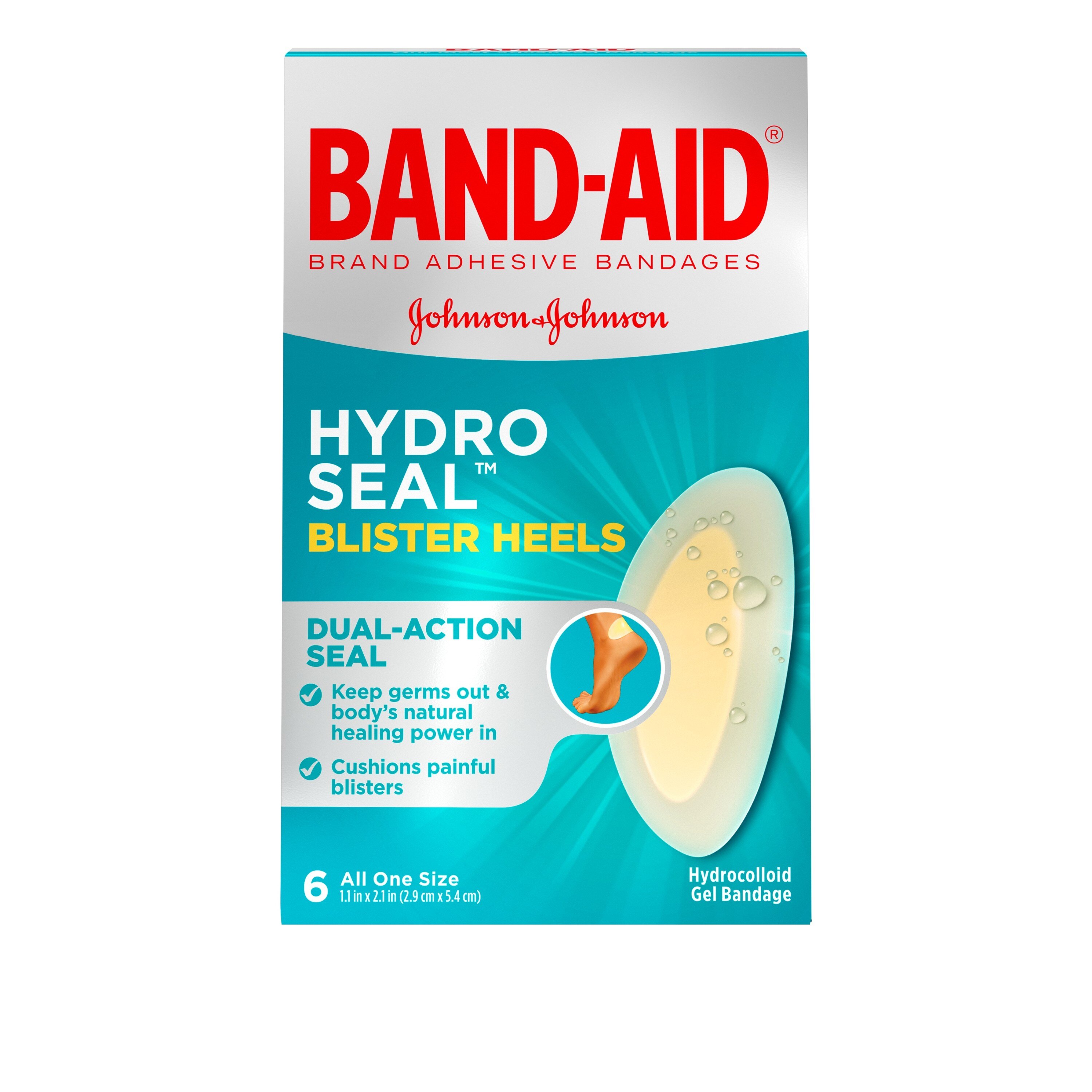 Band-Aid Brand Hydro Seal Adhesive Bandages for Heel Blisters