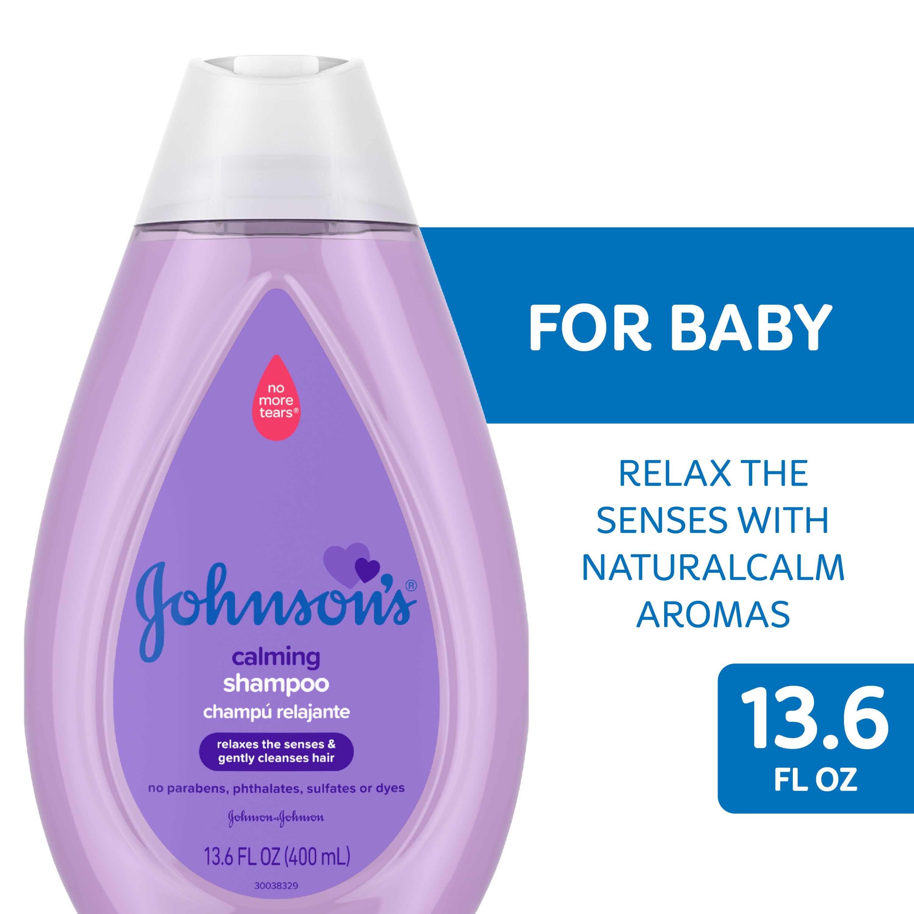 Johnson's Calming Baby Shampoo with NaturalCalm Scent, 13.6 fl. oz