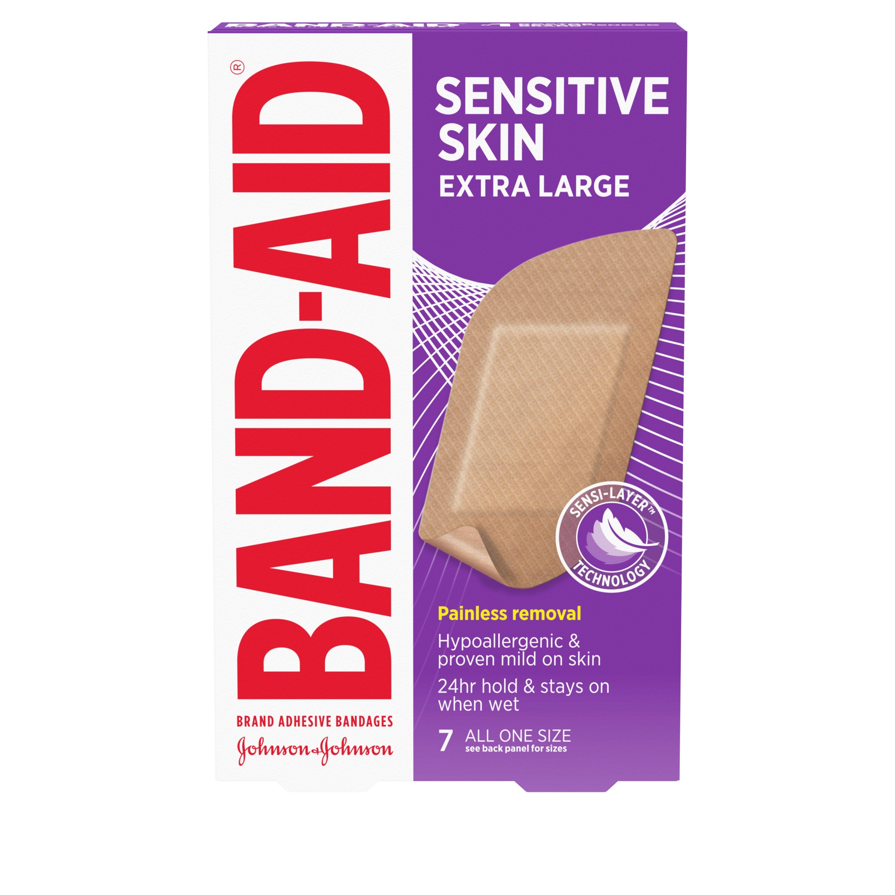 Band-Aid Brand Adhesive Bandage for Sensitive Skin