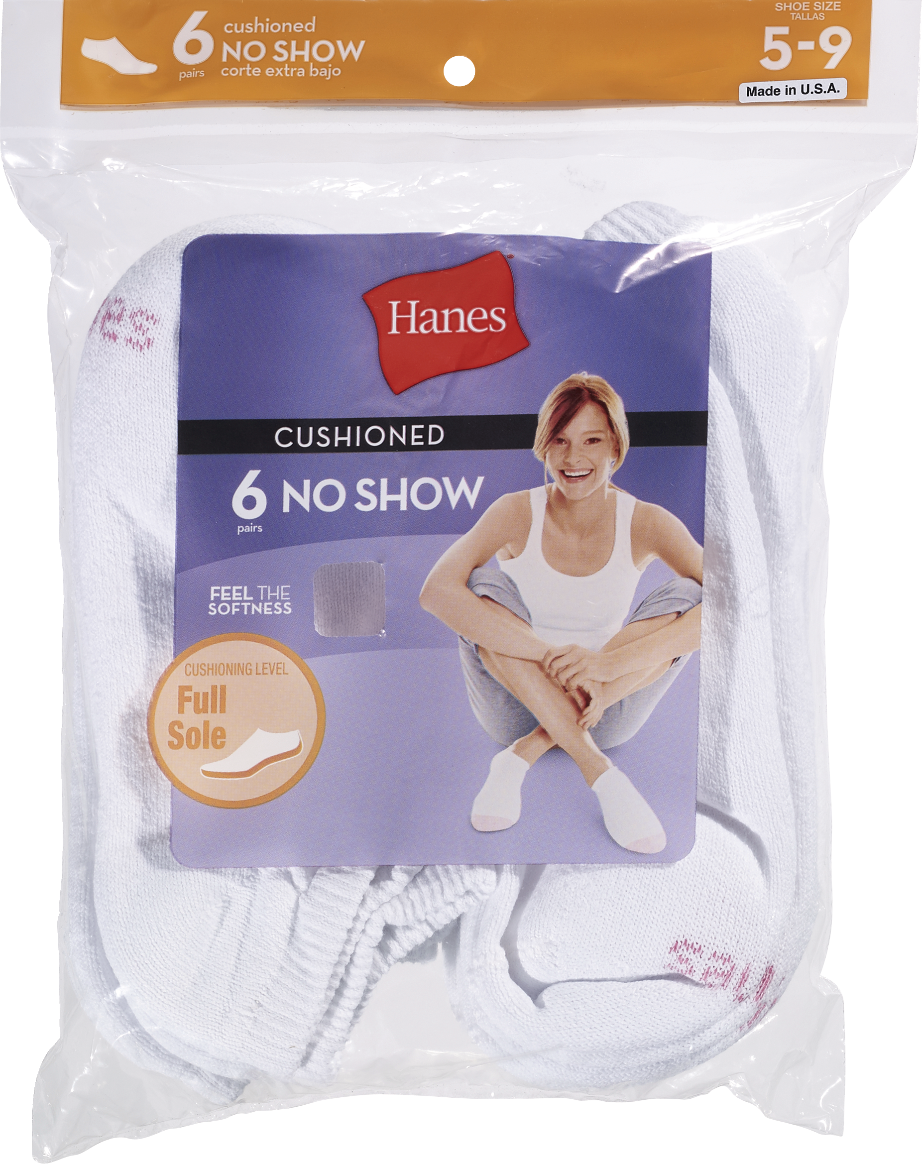 Hanes Women's Cushion White Socks Size 5-9