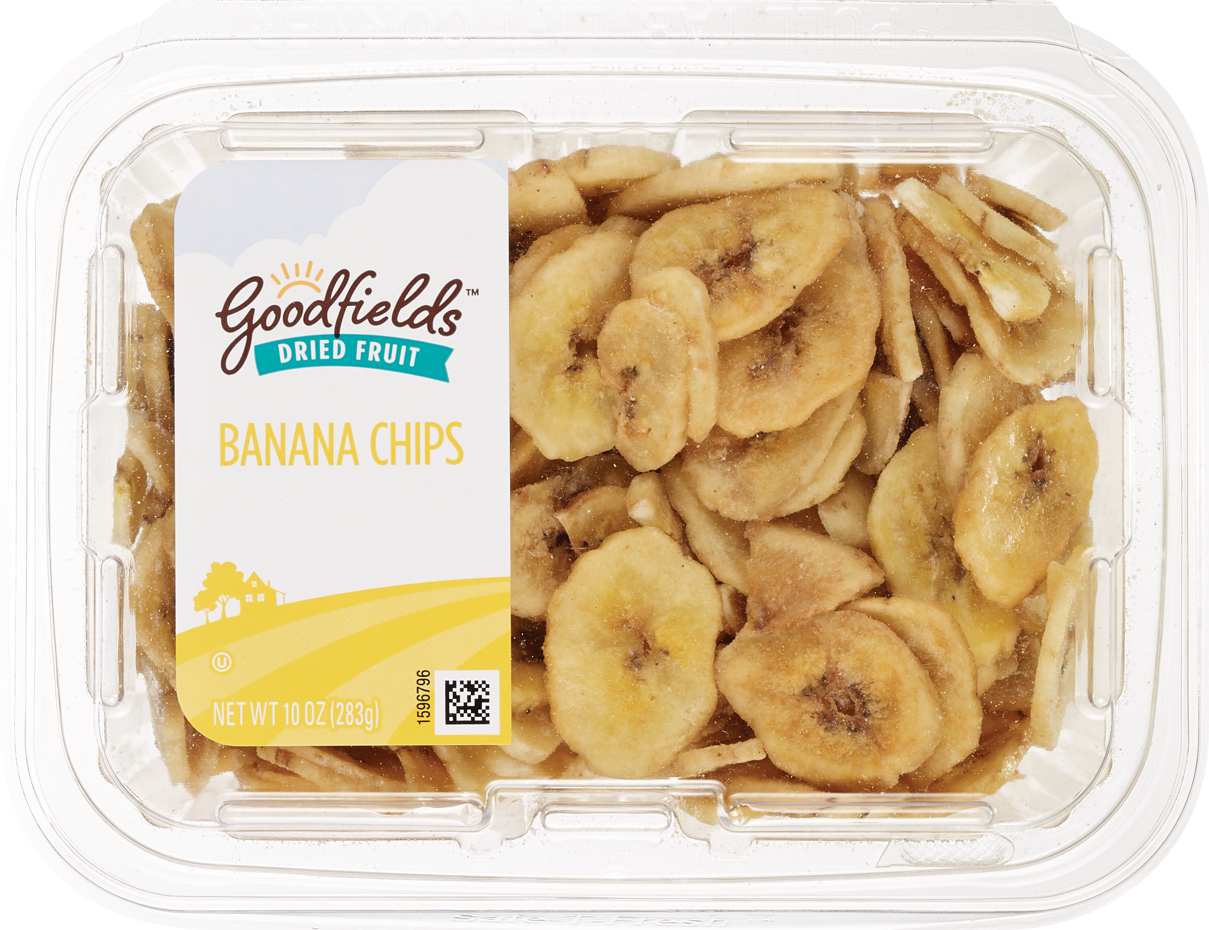 Goodfields Dried Banana Chips, 10 oz