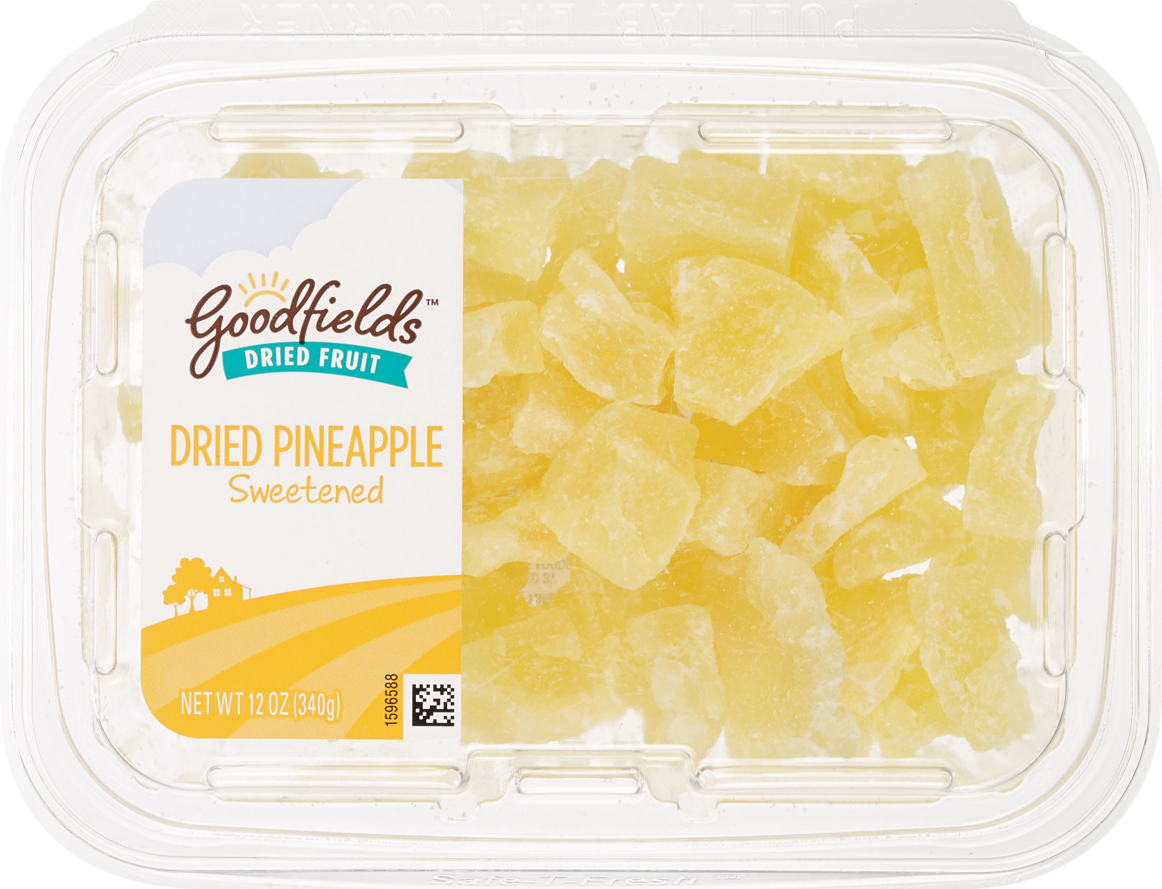 Goodfields Dried Pineapple Chunks, 12 oz