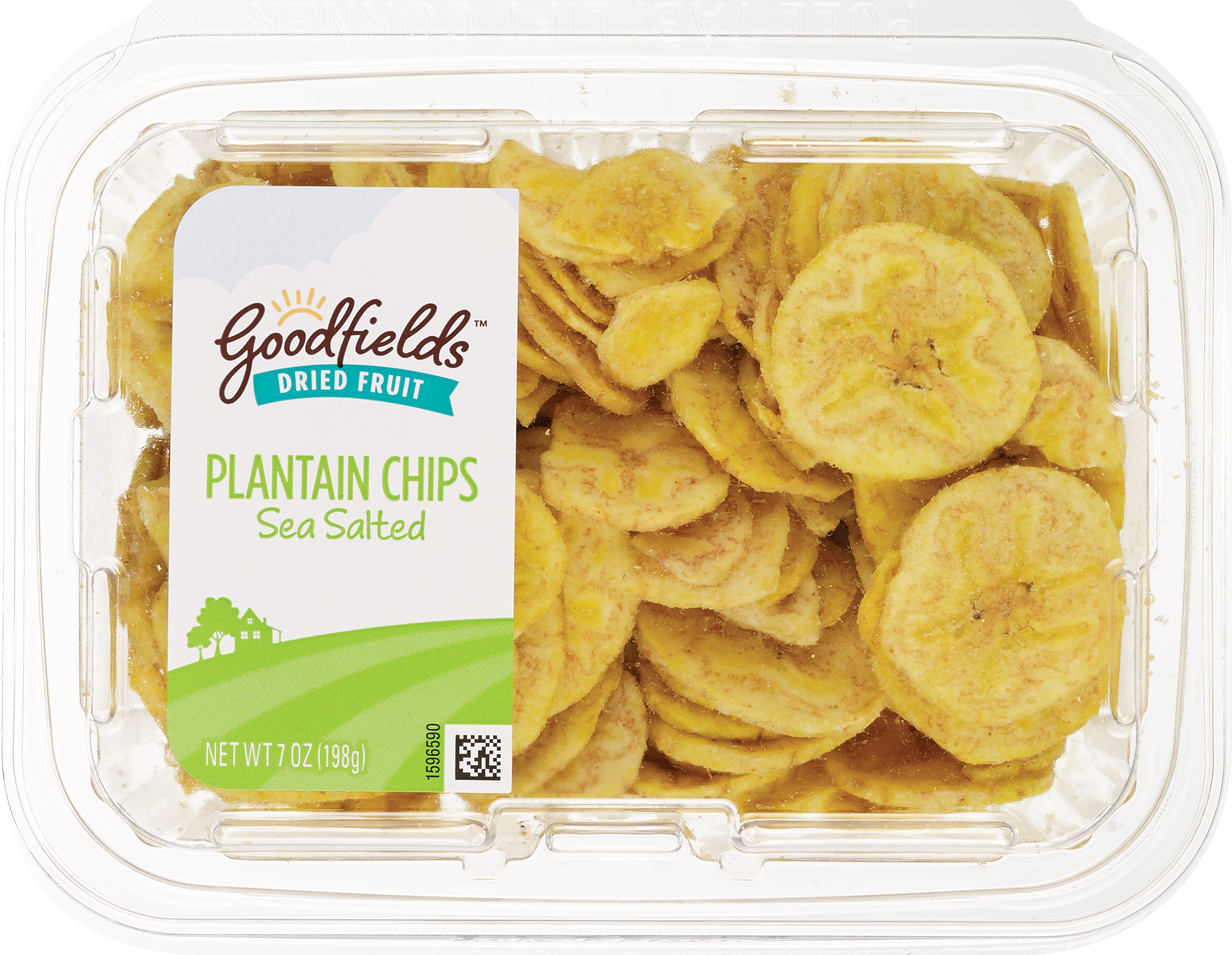 Goodfields Sea Salted Plaintain Chips, 7 oz