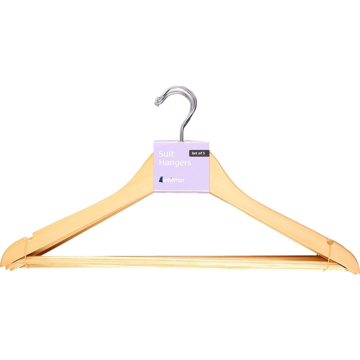 Whitmor Suit Hangers, 5 ct