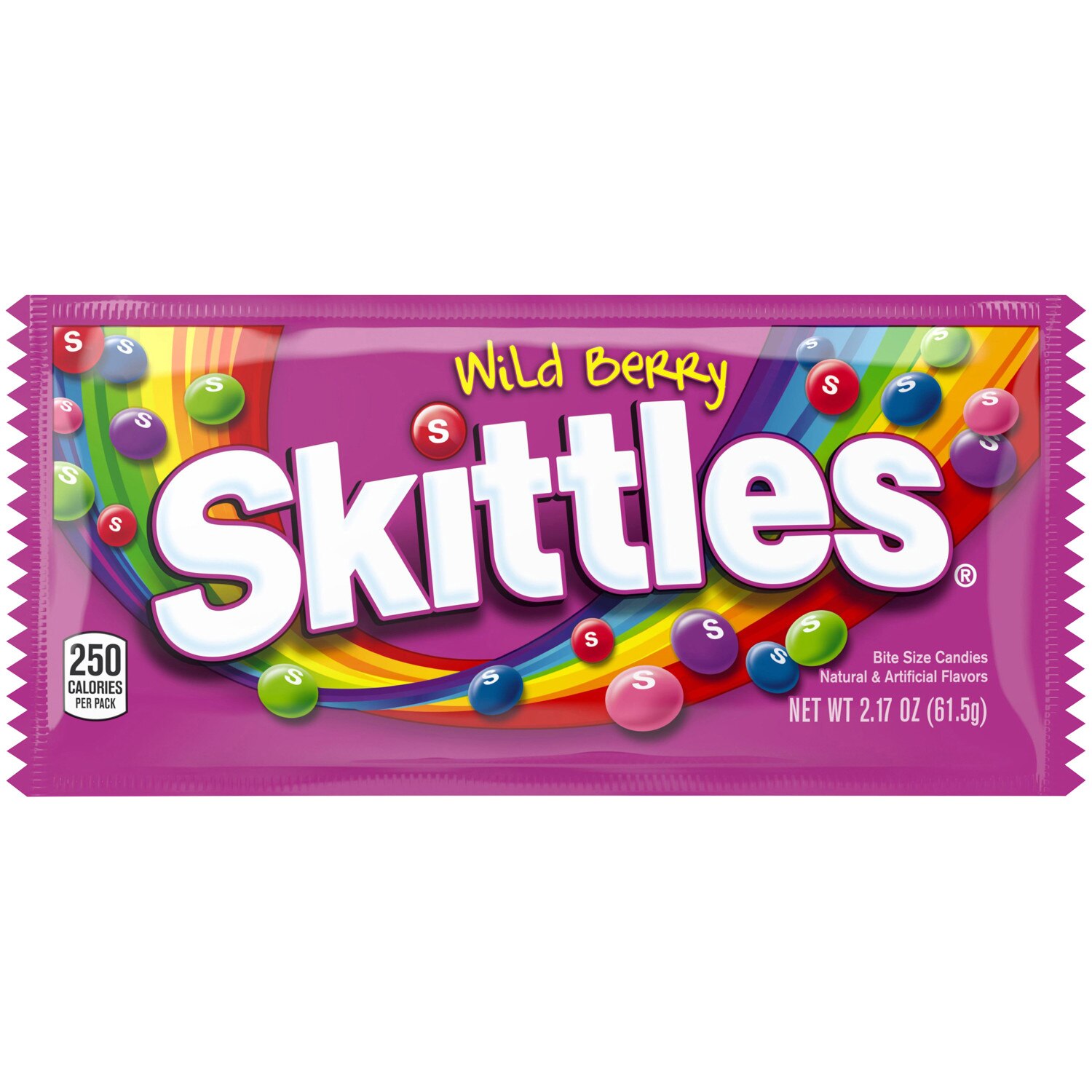 Skittles Wild Berry Chewy Candy, Full Size, 2.17 oz