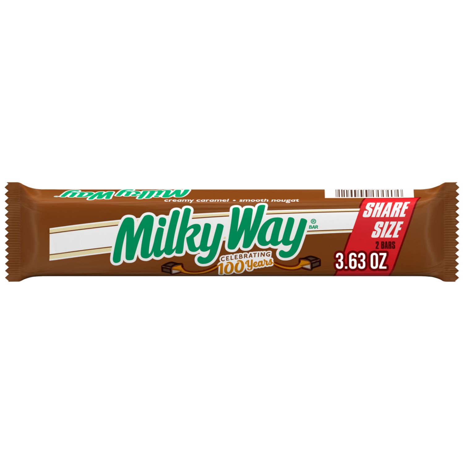 Milky Way Milk Chocolate ToGo Sharing Size Candy Bar, 3.63 oz