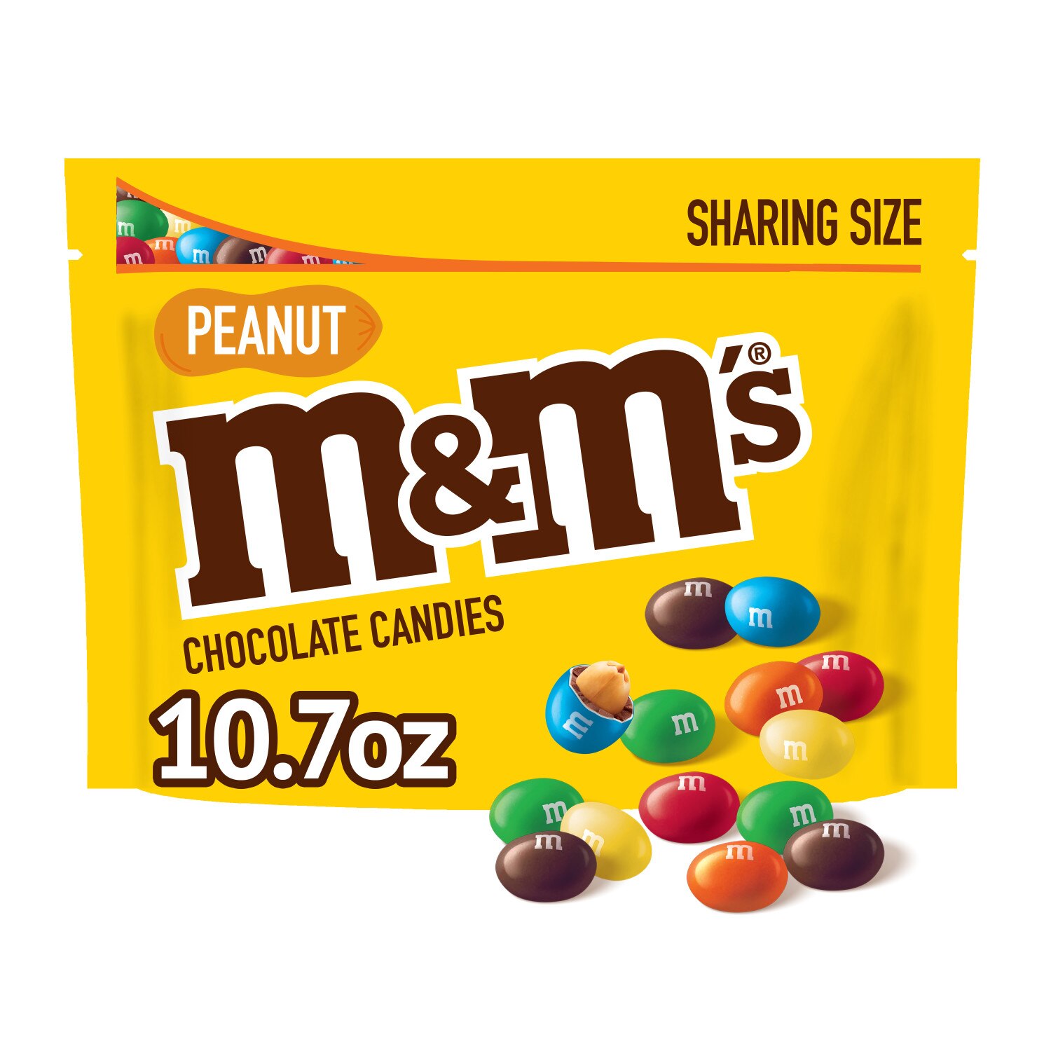 M&M'S Peanut Milk Chocolate, Sharing Size, 10.05 oz