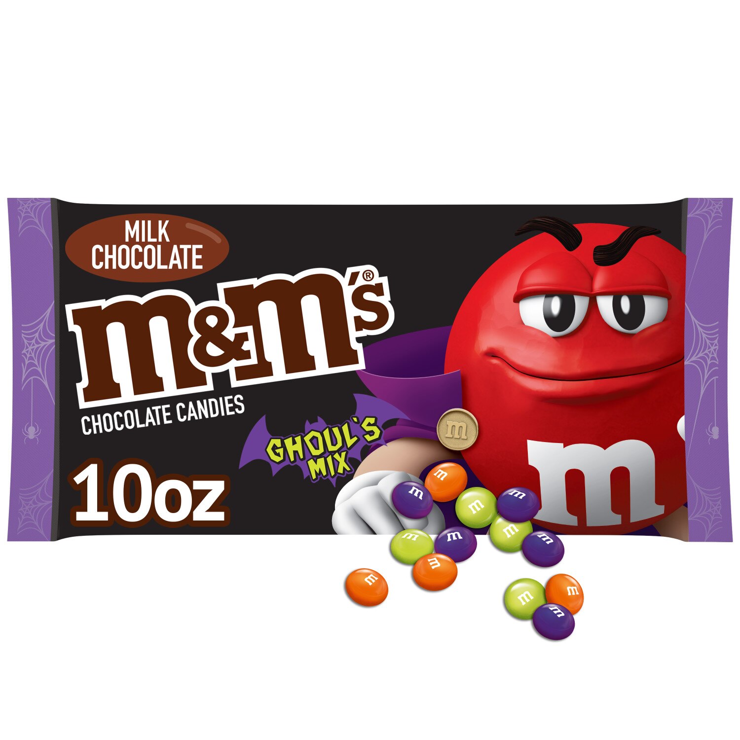 M&M'S Ghoul's Mix Milk Chocolate Halloween Candy Bag, 10 oz