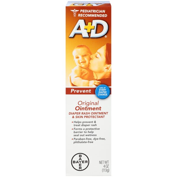 A+D Original Diaper Rash Ointment, Skin Protectant